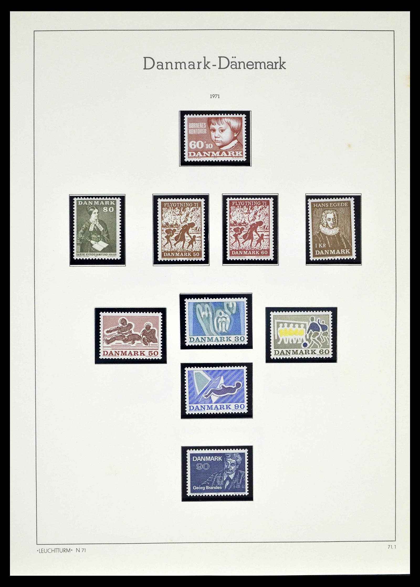 39394 0044 - Stamp collection 39394 Denmark 1851-1999.