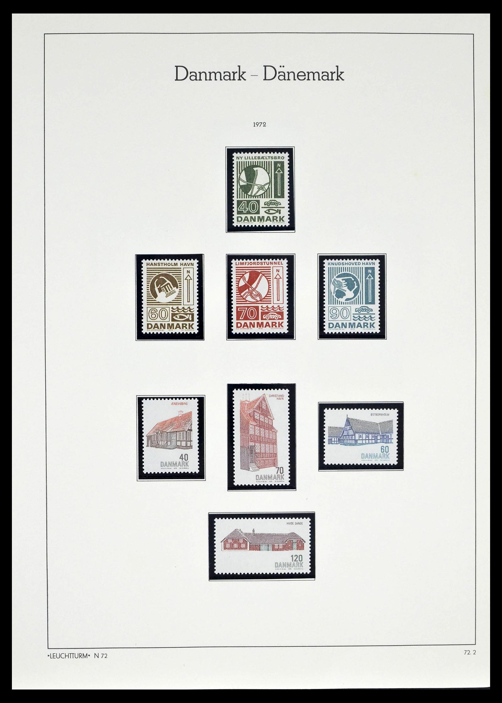 39394 0045 - Postzegelverzameling 39394 Denemarken 1851-1999.