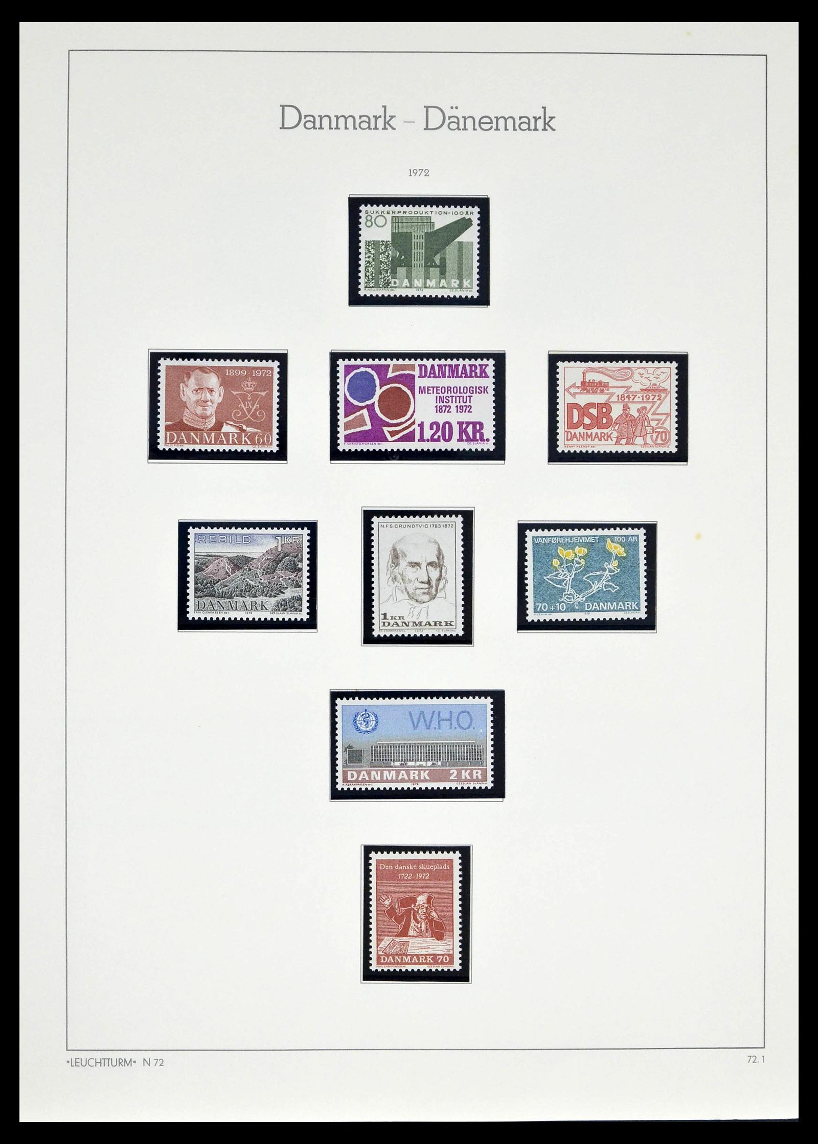 39394 0046 - Postzegelverzameling 39394 Denemarken 1851-1999.