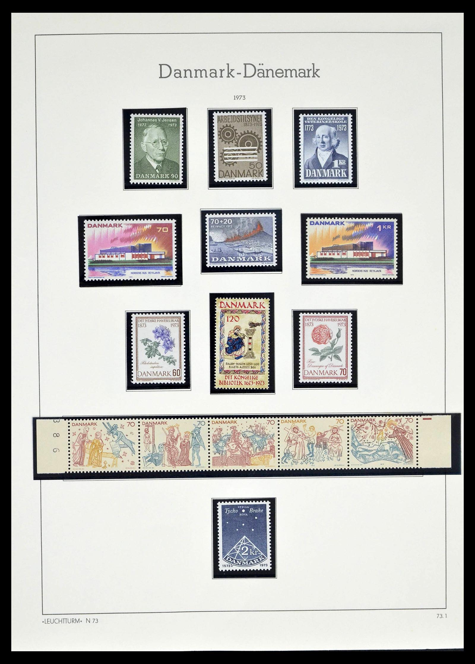 39394 0047 - Postzegelverzameling 39394 Denemarken 1851-1999.