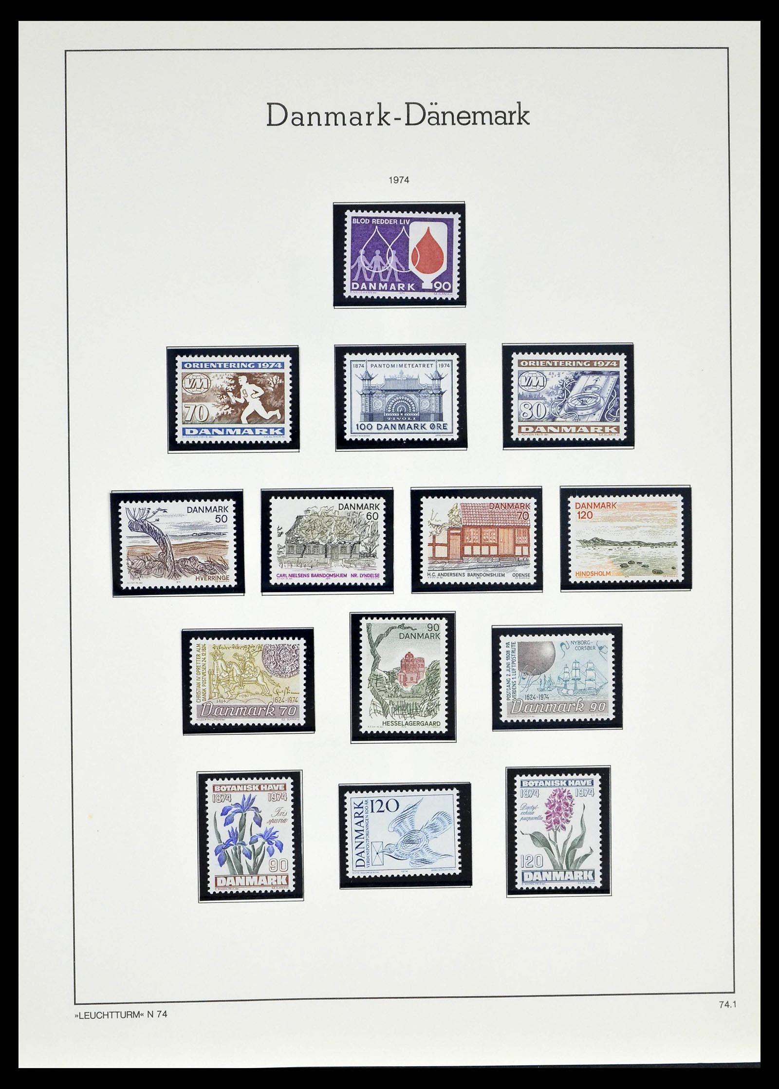 39394 0049 - Postzegelverzameling 39394 Denemarken 1851-1999.