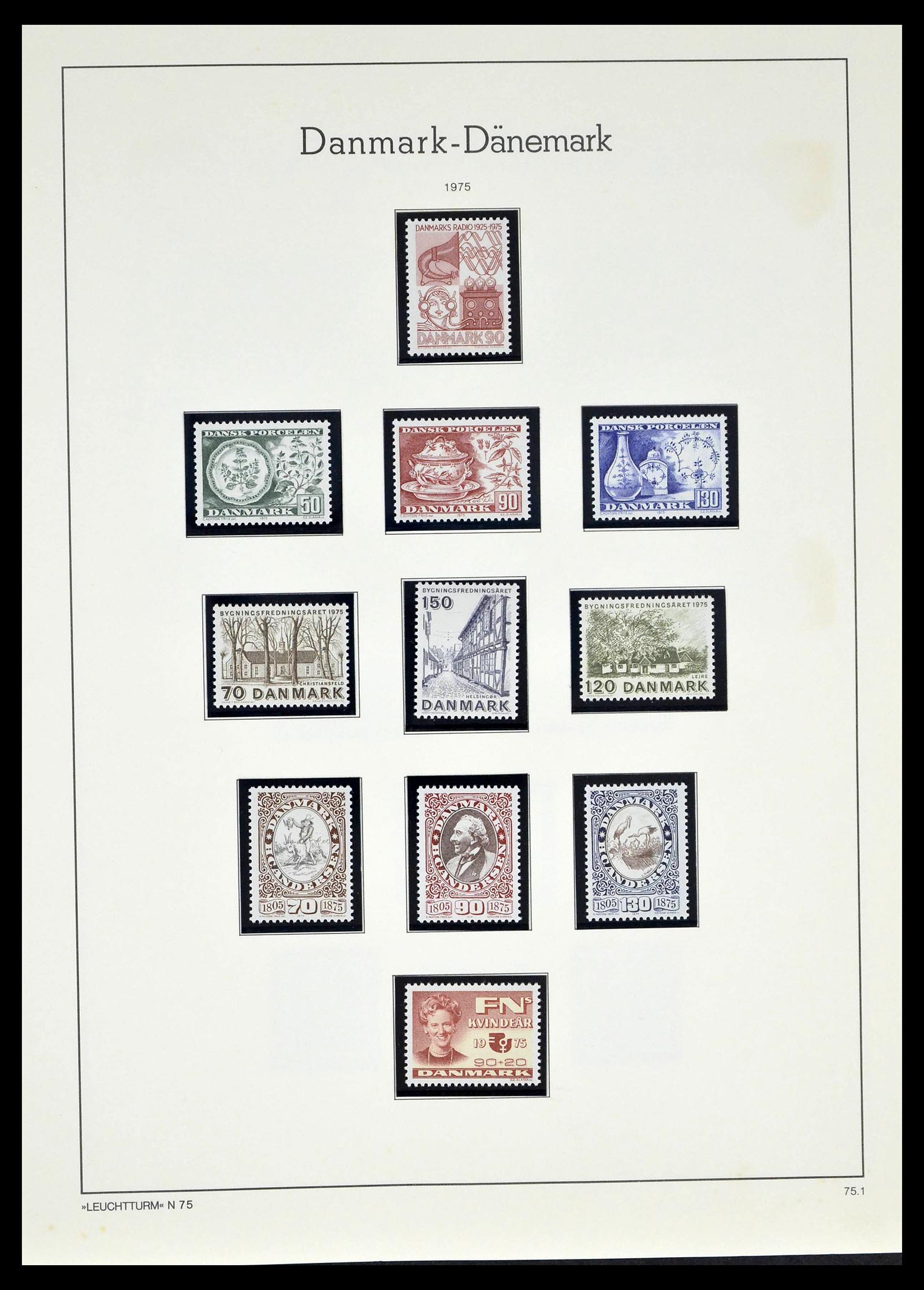 39394 0051 - Postzegelverzameling 39394 Denemarken 1851-1999.