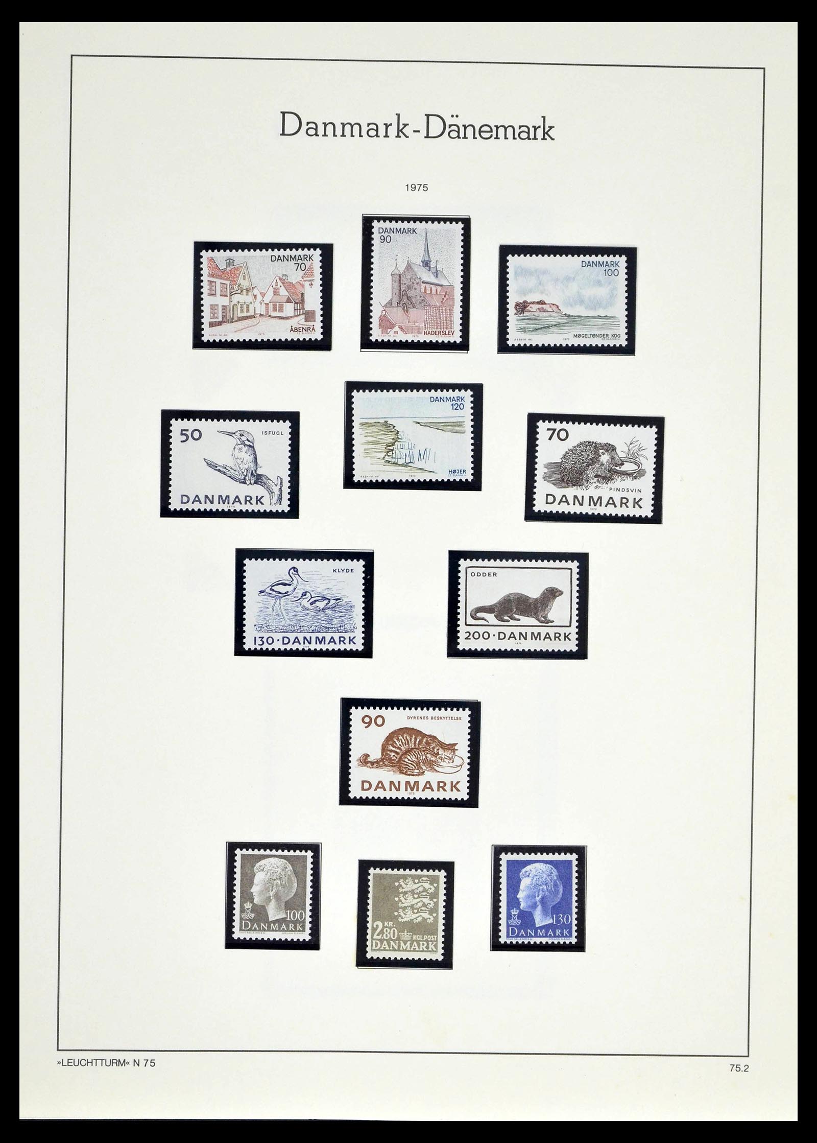 39394 0053 - Postzegelverzameling 39394 Denemarken 1851-1999.