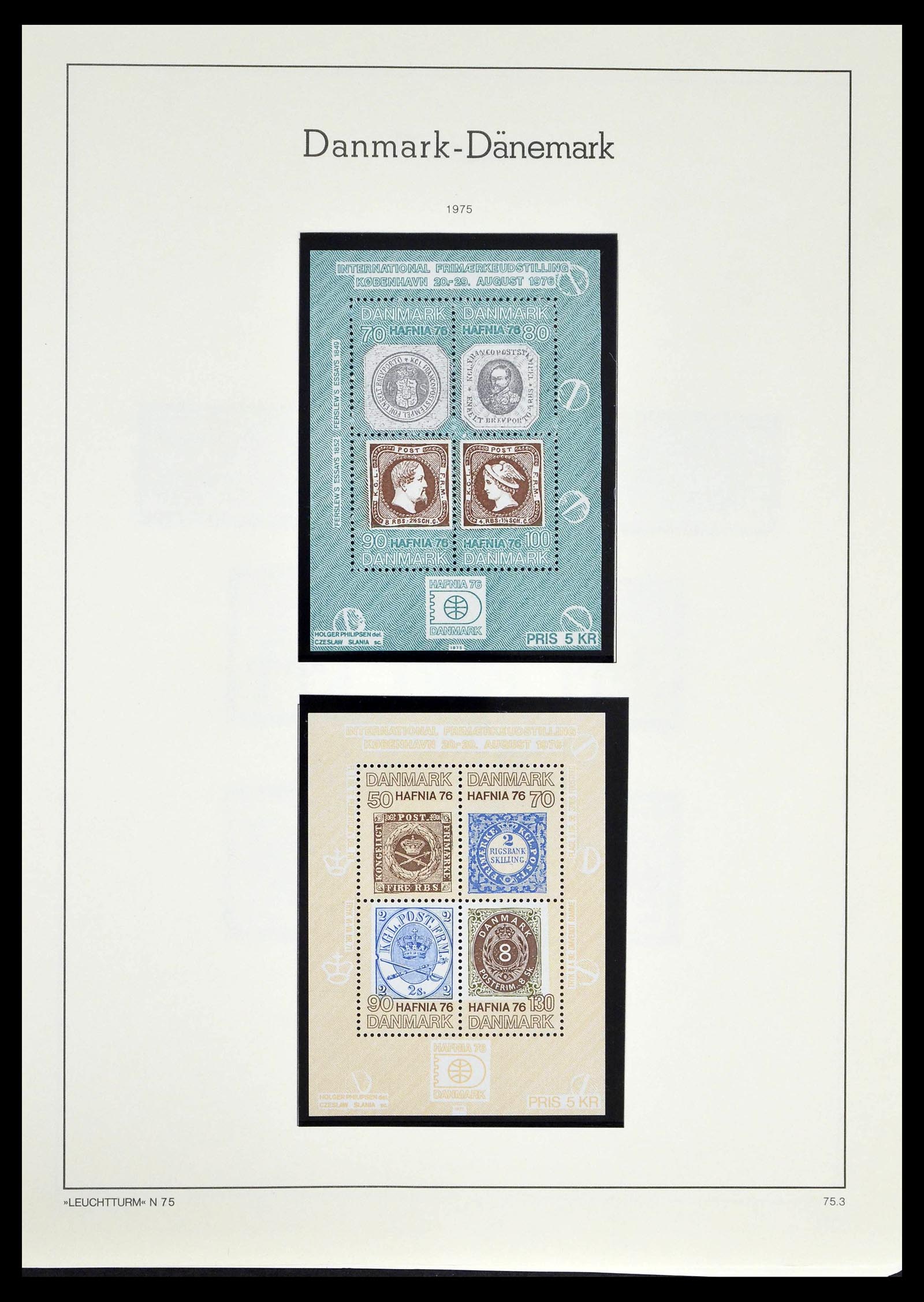 39394 0055 - Postzegelverzameling 39394 Denemarken 1851-1999.