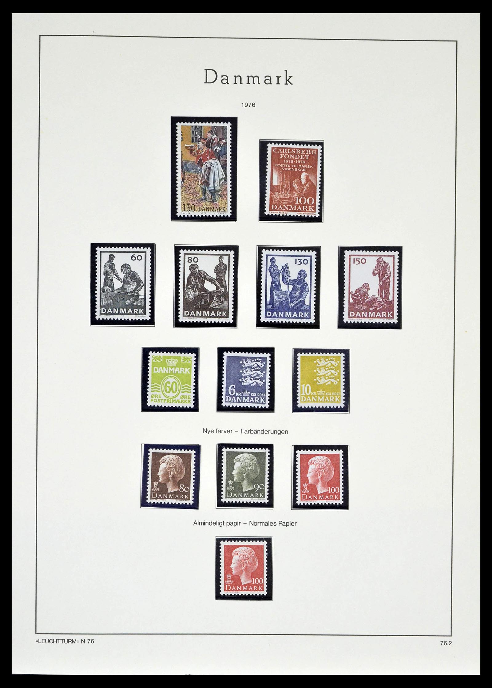 39394 0057 - Postzegelverzameling 39394 Denemarken 1851-1999.