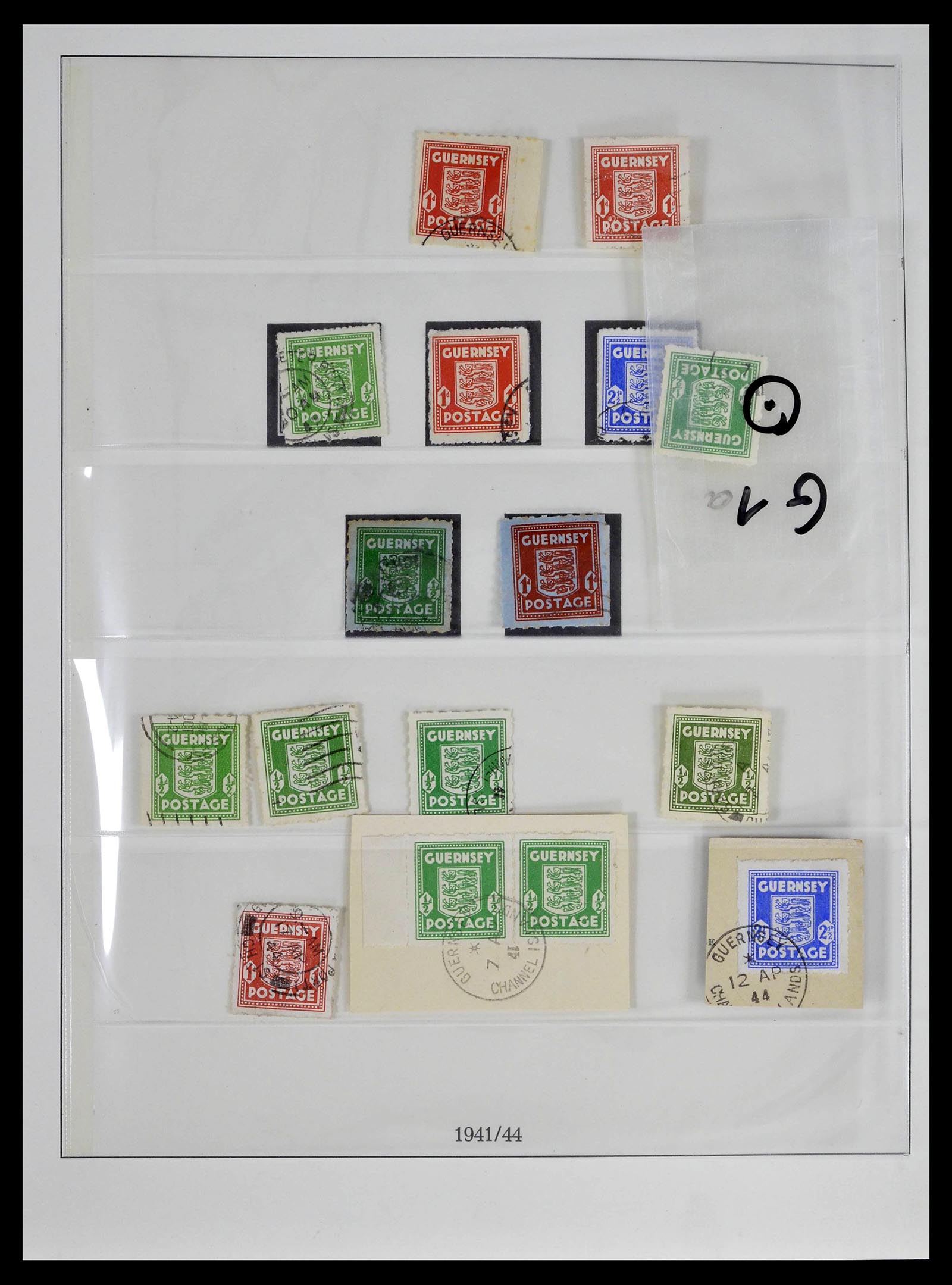 39396 0001 - Postzegelverzameling 39396 Duitse bezetting WO II 1939-1945.
