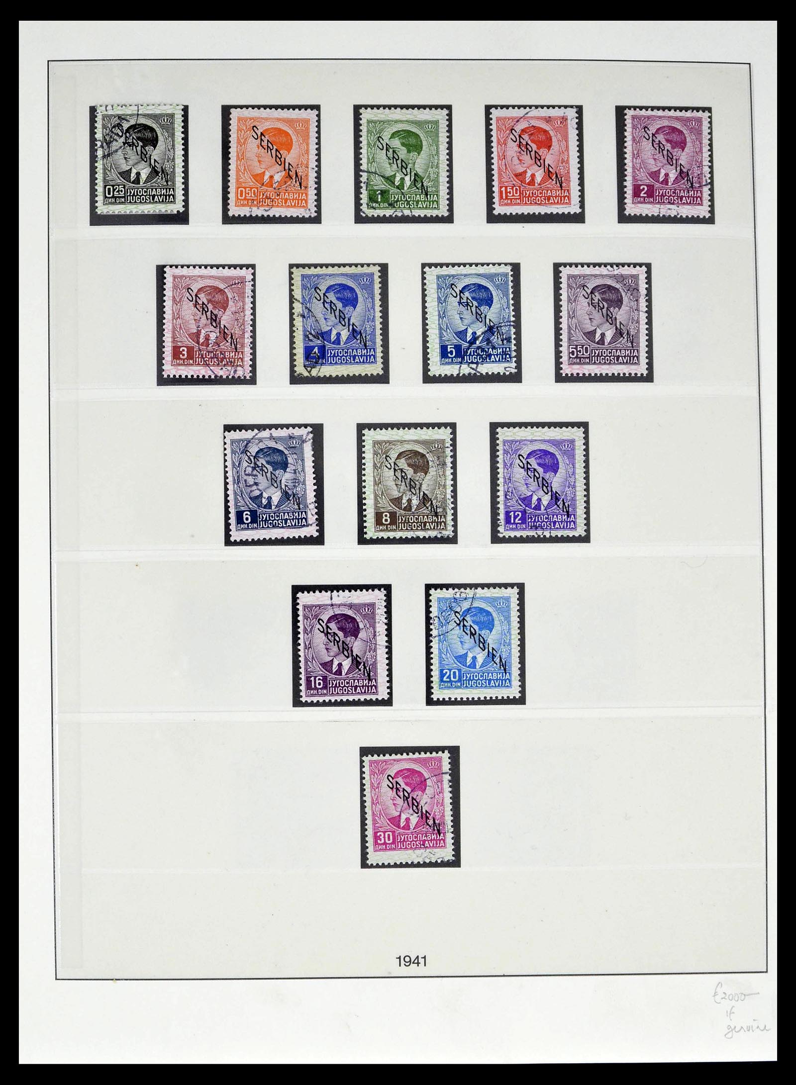 39396 0011 - Postzegelverzameling 39396 Duitse bezetting WO II 1939-1945.