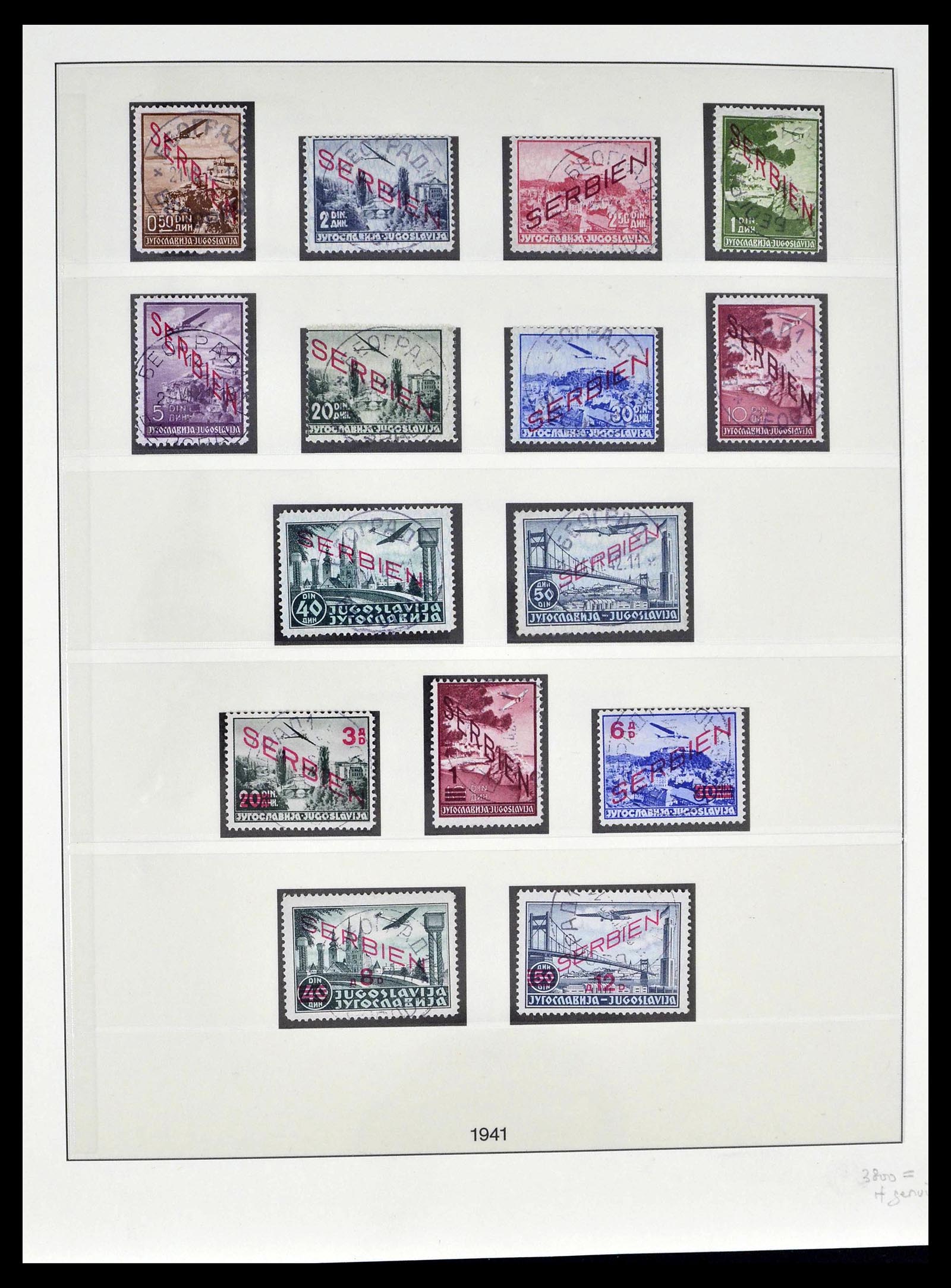 39396 0012 - Stamp collection 39396 German occupation WW II 1939-1945.