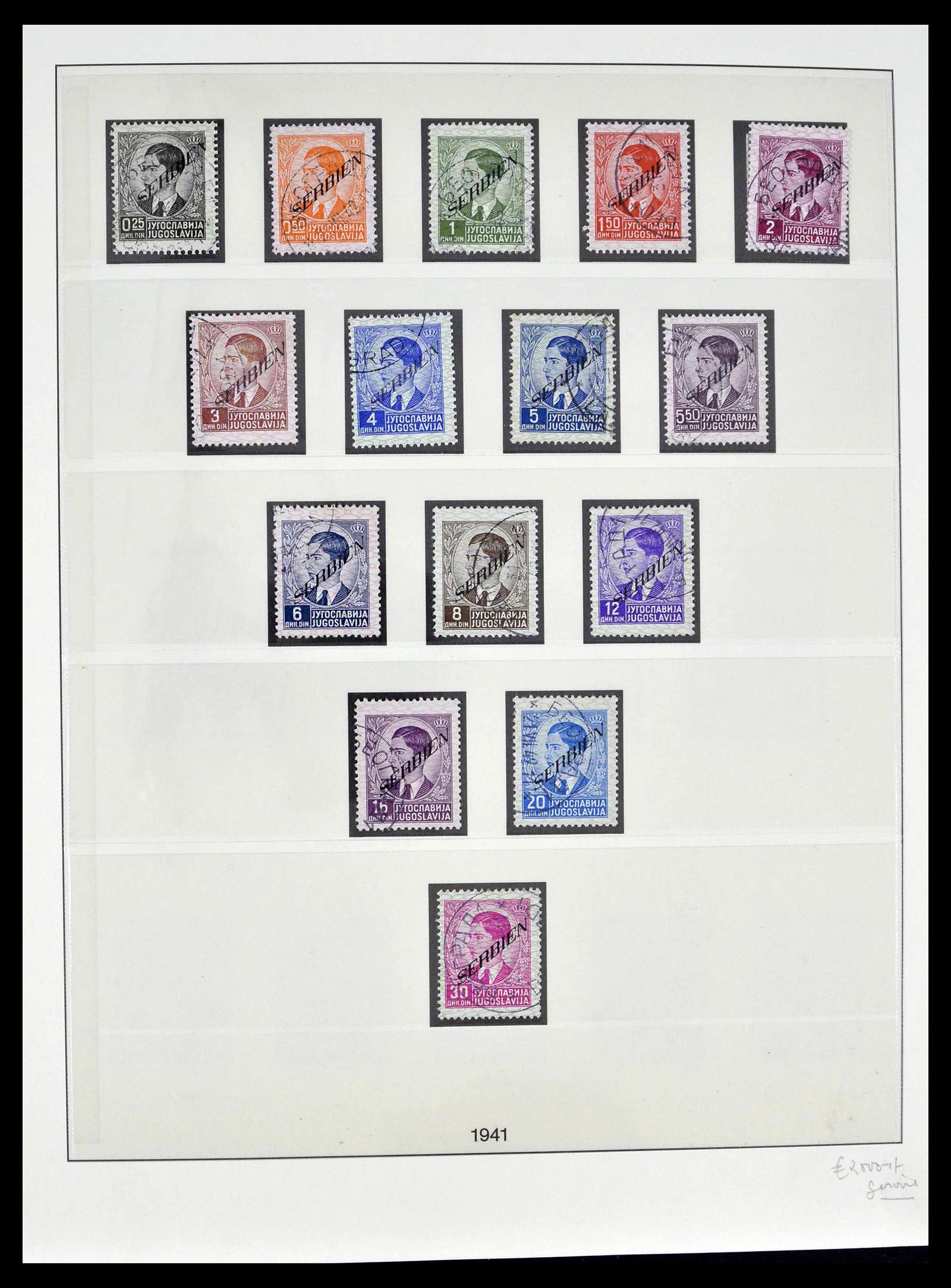 39396 0013 - Stamp collection 39396 German occupation WW II 1939-1945.