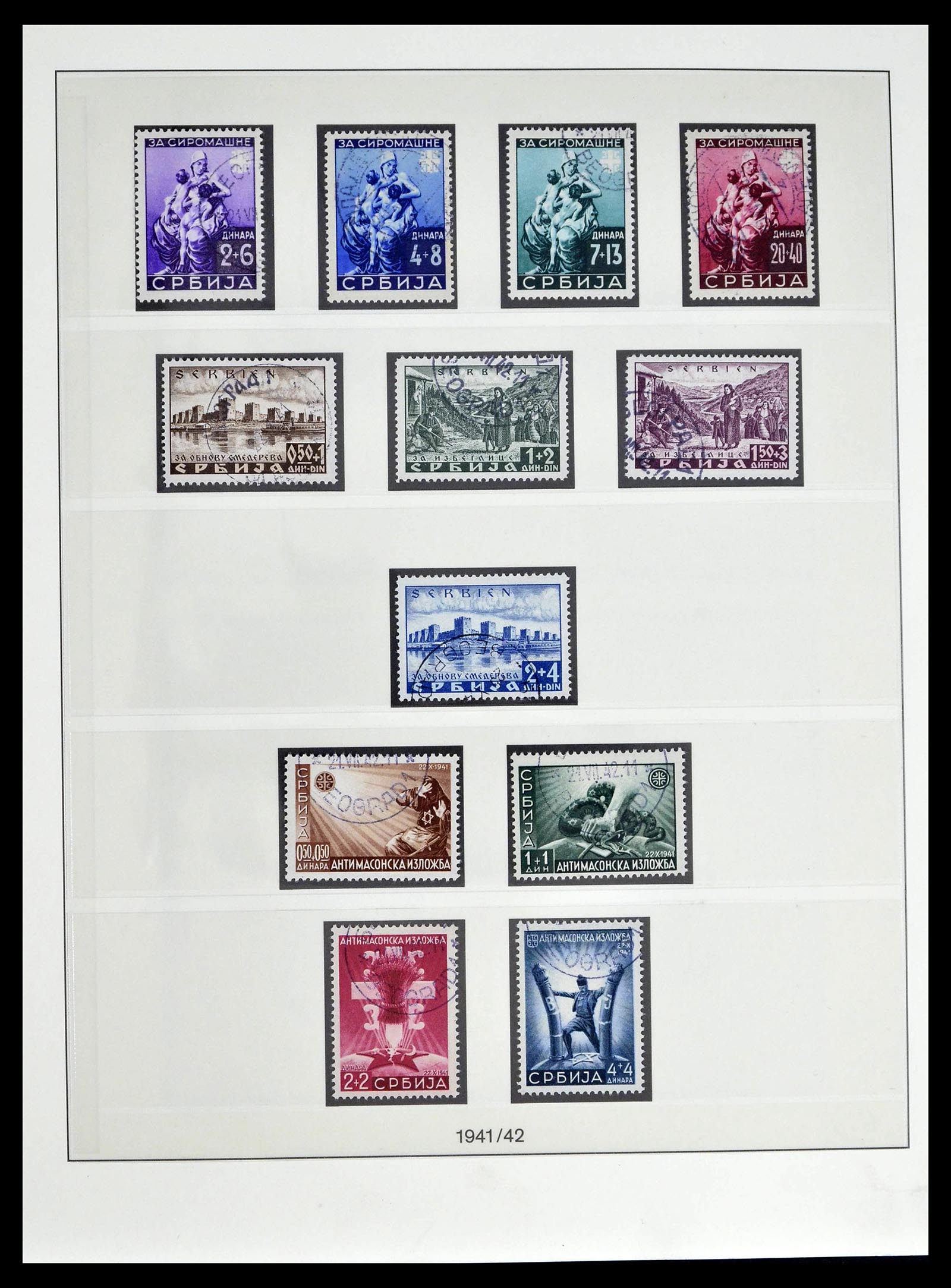 39396 0021 - Stamp collection 39396 German occupation WW II 1939-1945.