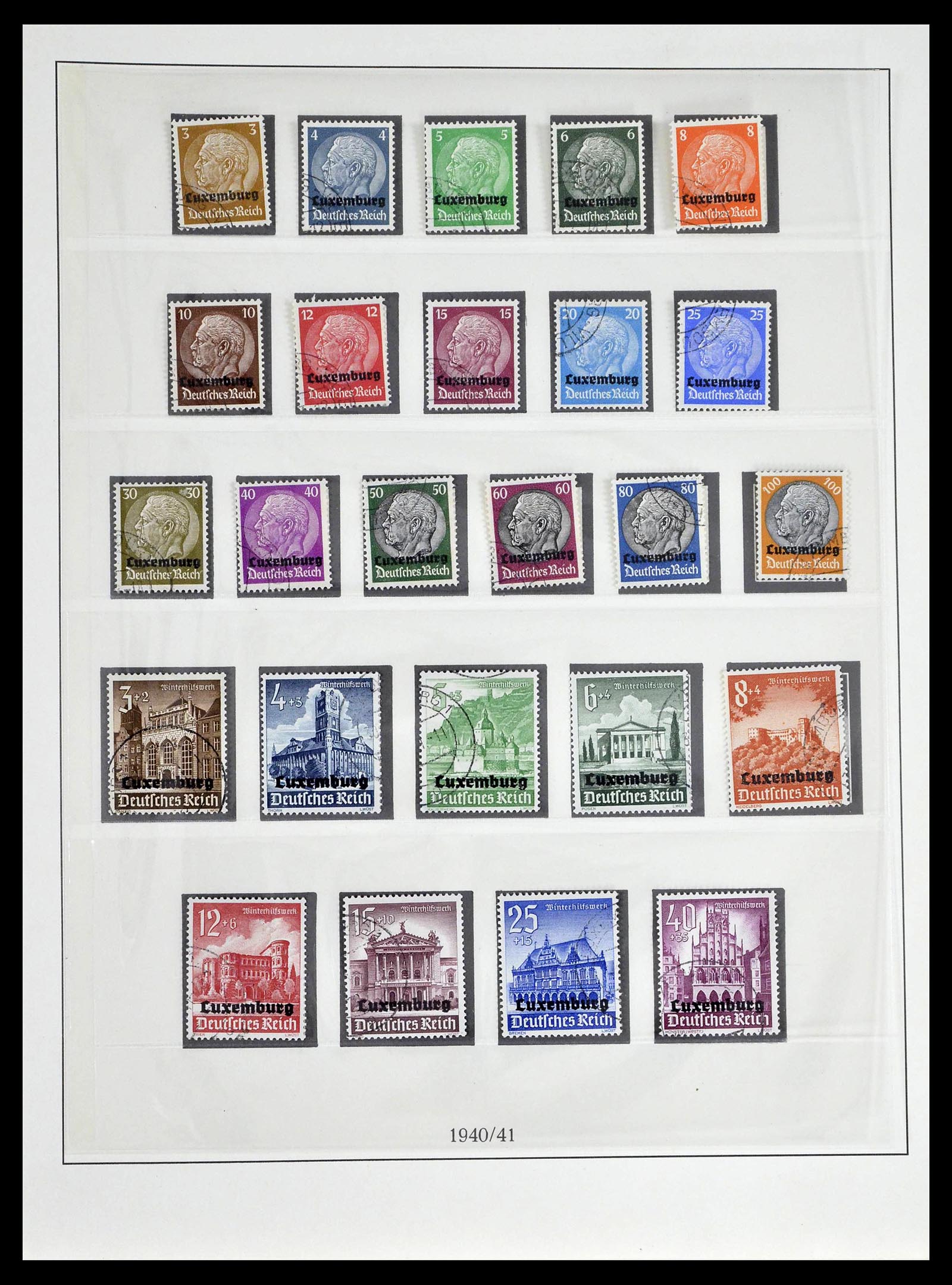 39396 0033 - Stamp collection 39396 German occupation WW II 1939-1945.