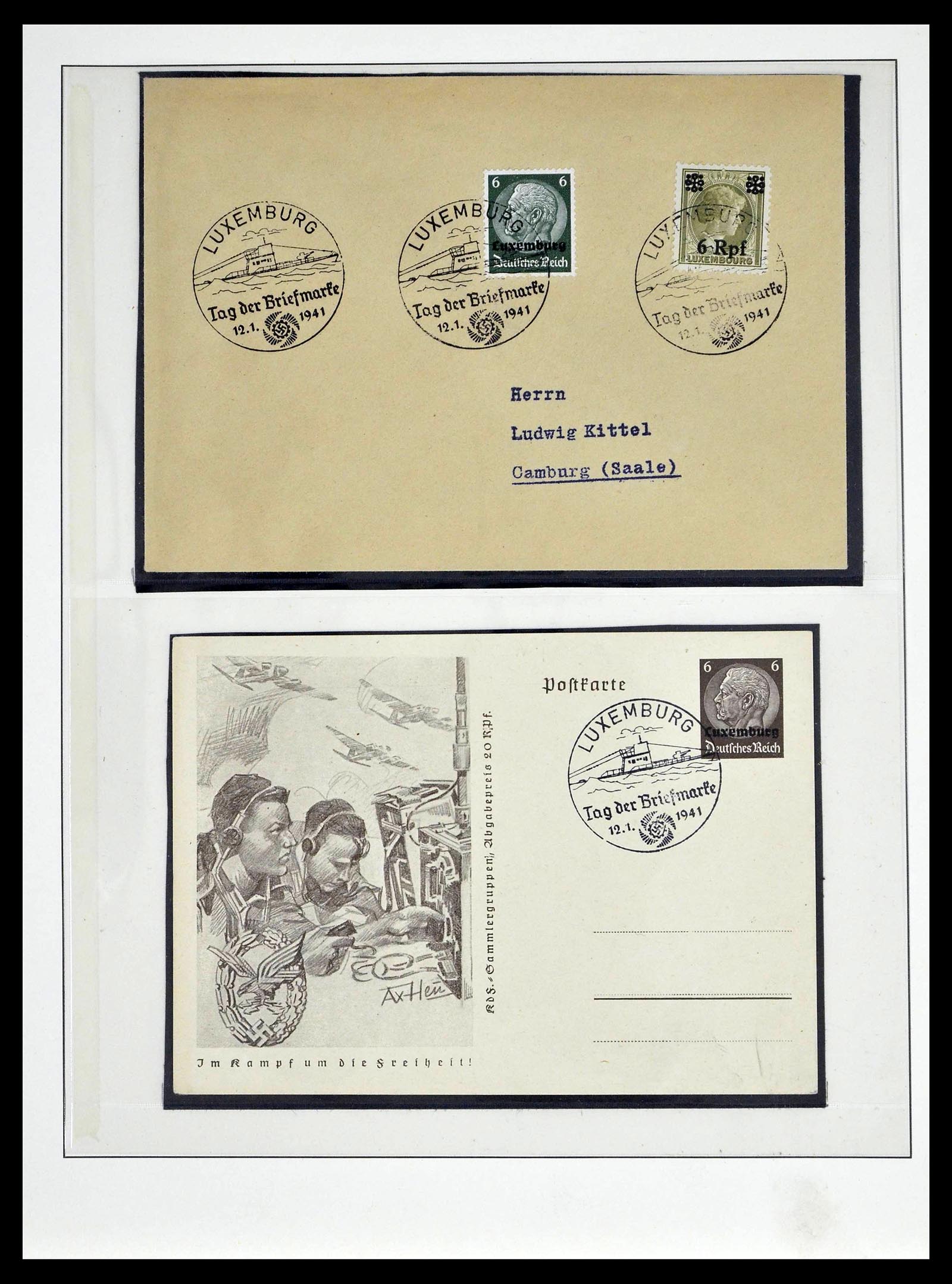 39396 0035 - Stamp collection 39396 German occupation WW II 1939-1945.
