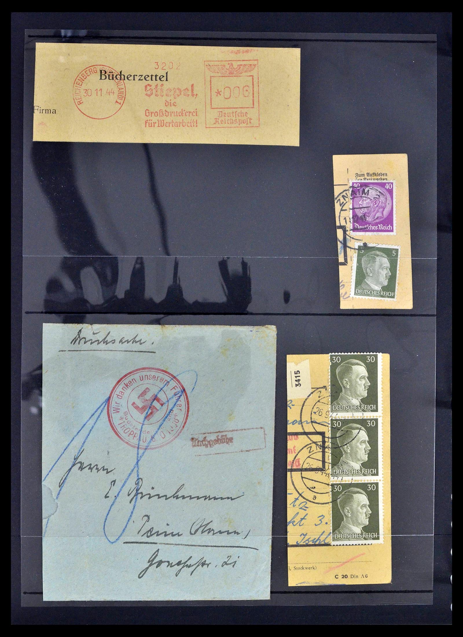 39396 0044 - Postzegelverzameling 39396 Duitse bezetting WO II 1939-1945.