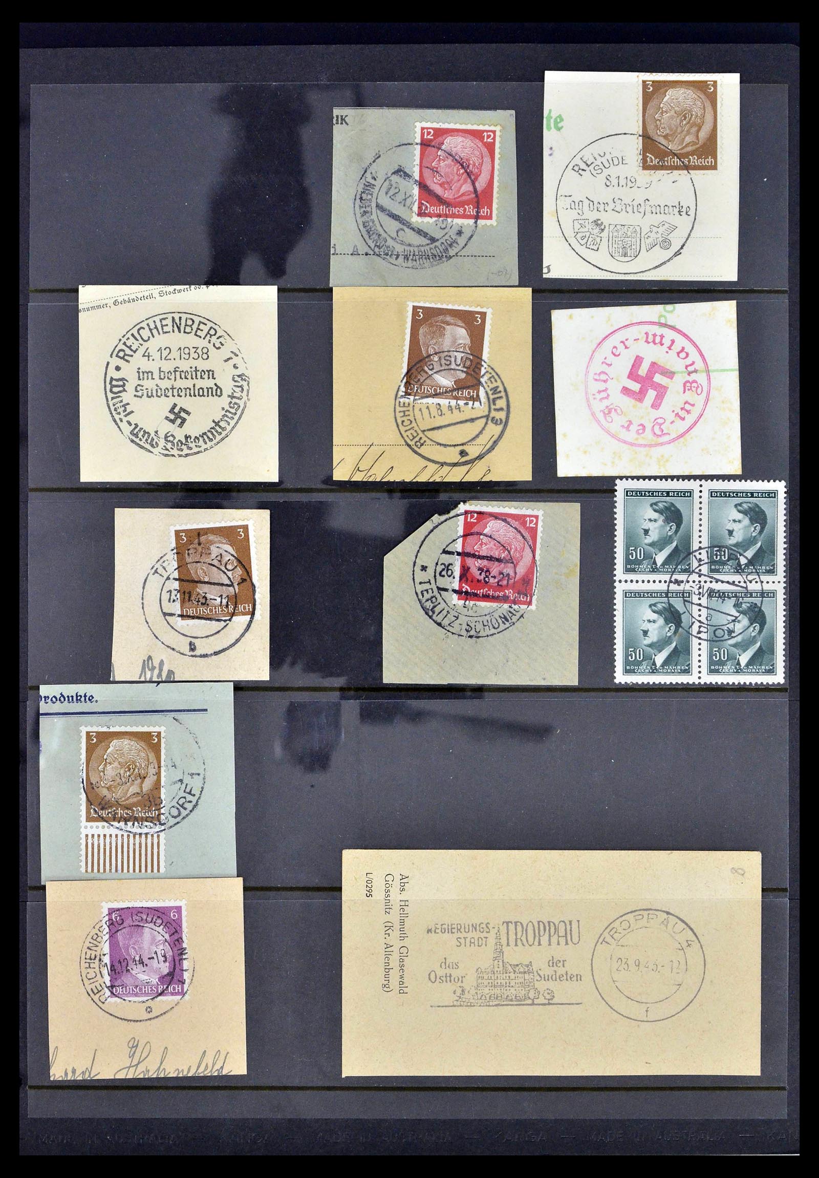 39396 0045 - Postzegelverzameling 39396 Duitse bezetting WO II 1939-1945.