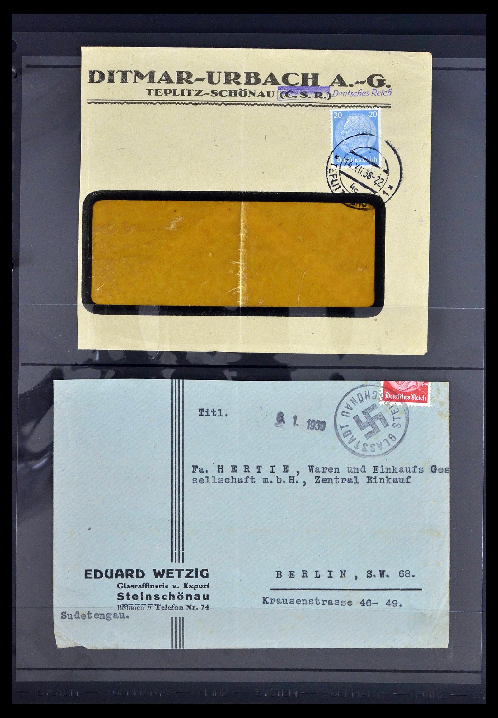 39396 0048 - Postzegelverzameling 39396 Duitse bezetting WO II 1939-1945.
