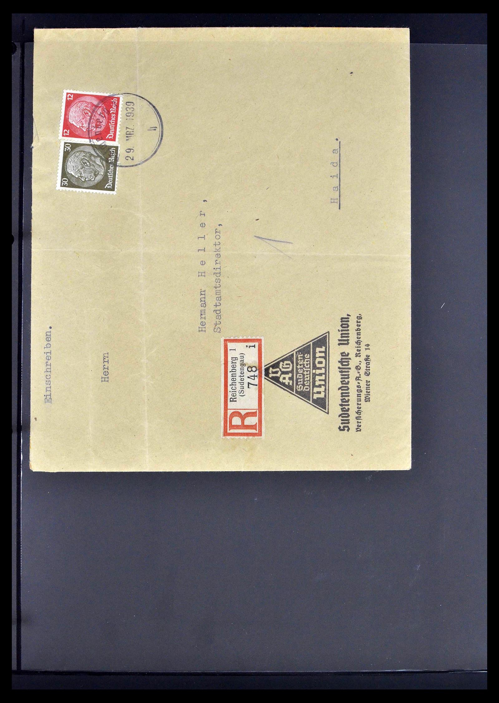 39396 0050 - Postzegelverzameling 39396 Duitse bezetting WO II 1939-1945.
