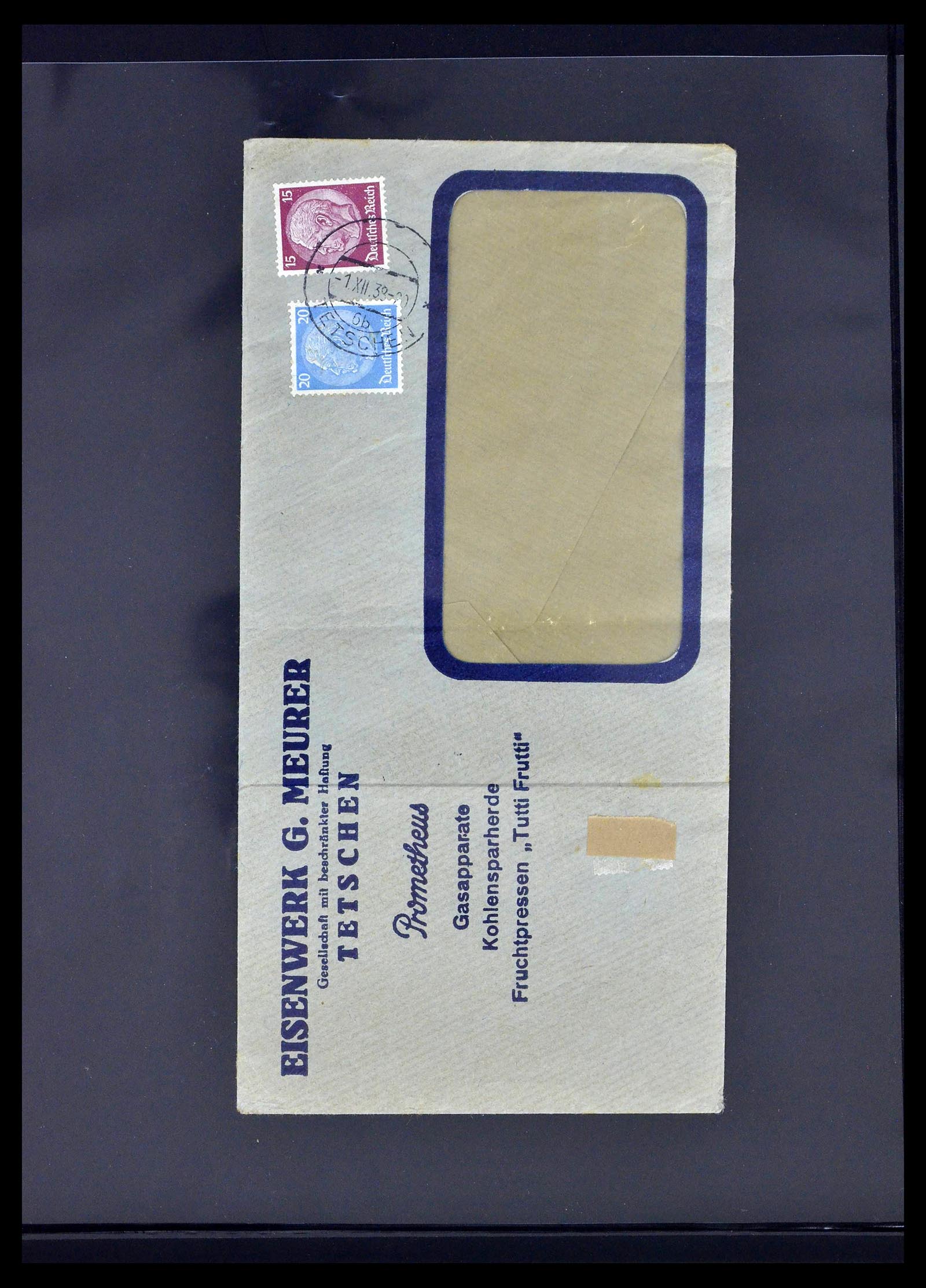 39396 0051 - Postzegelverzameling 39396 Duitse bezetting WO II 1939-1945.
