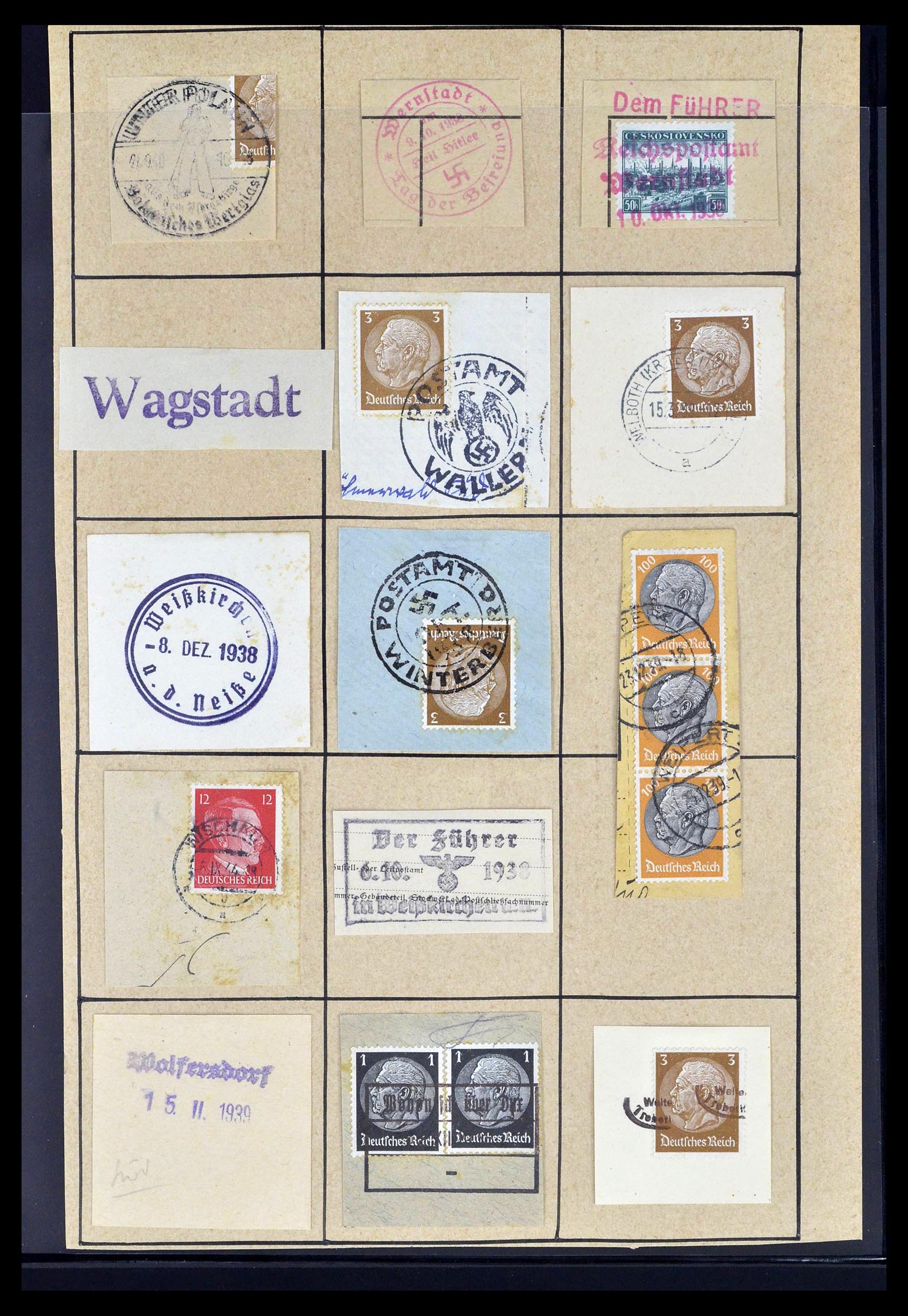 39396 0056 - Postzegelverzameling 39396 Duitse bezetting WO II 1939-1945.