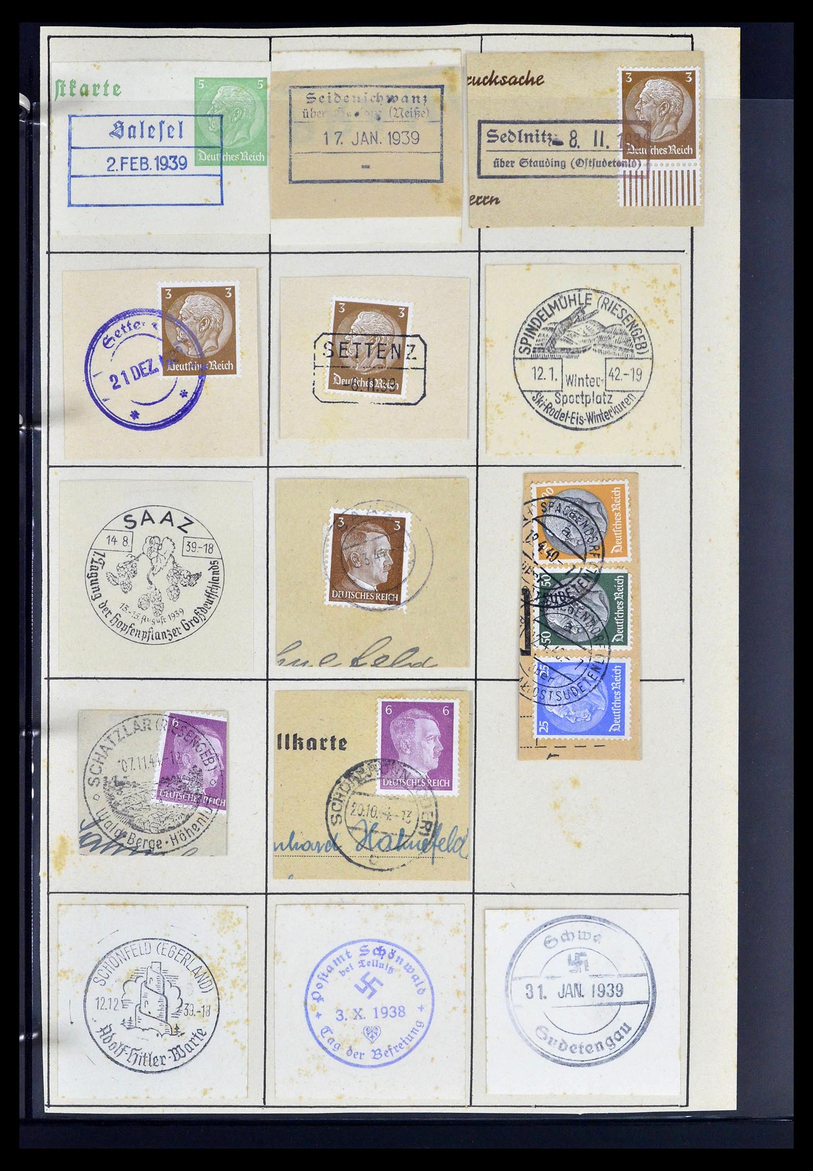 39396 0057 - Postzegelverzameling 39396 Duitse bezetting WO II 1939-1945.