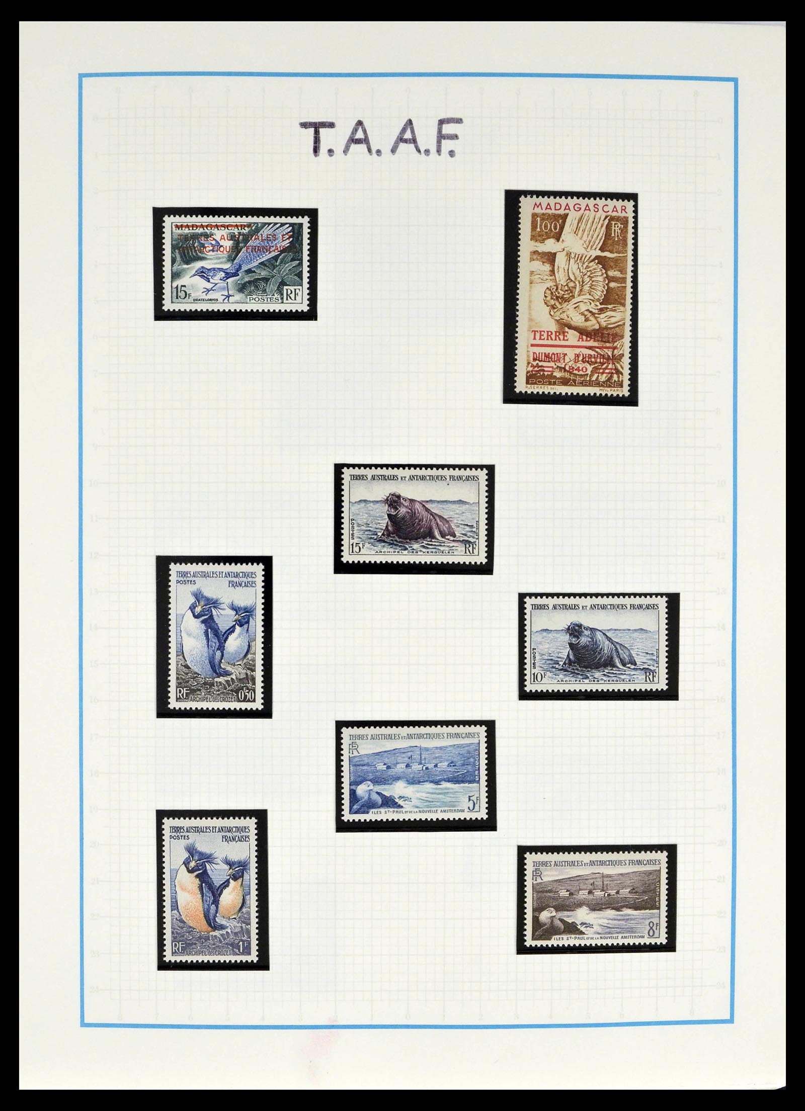 39398 0001 - Stamp collection 39398 Antarctica 1908-1984.