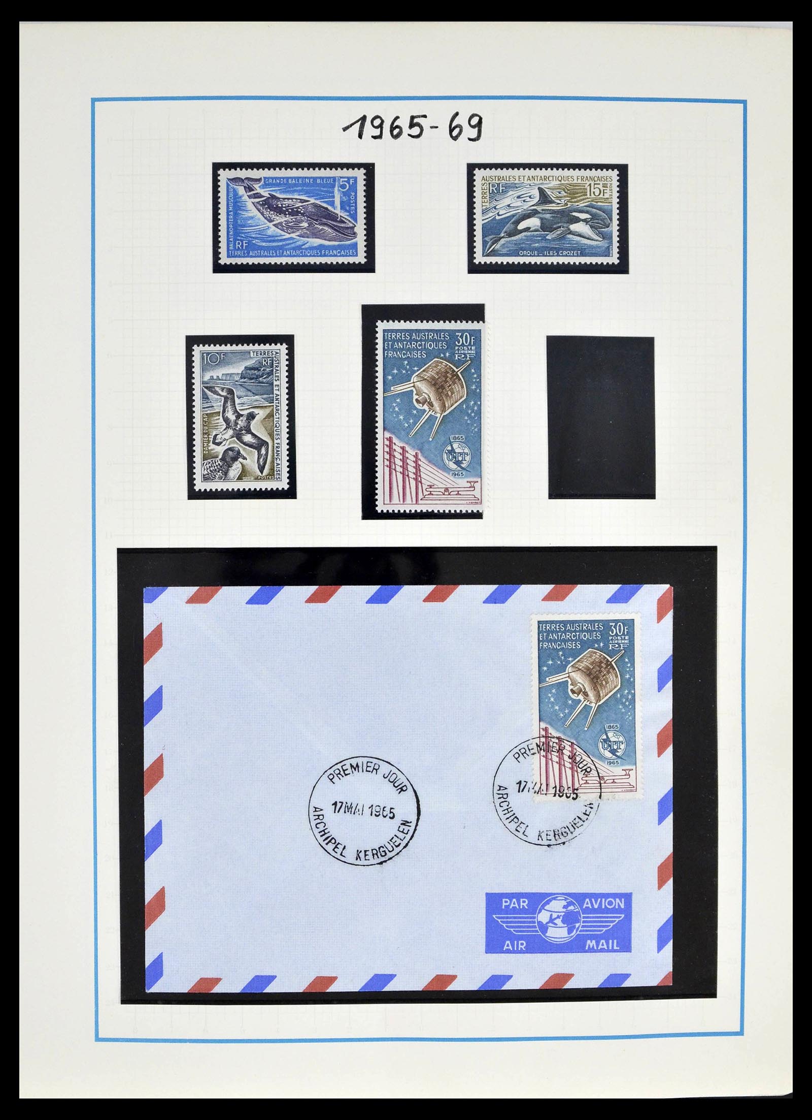 39398 0006 - Stamp collection 39398 Antarctica 1908-1984.