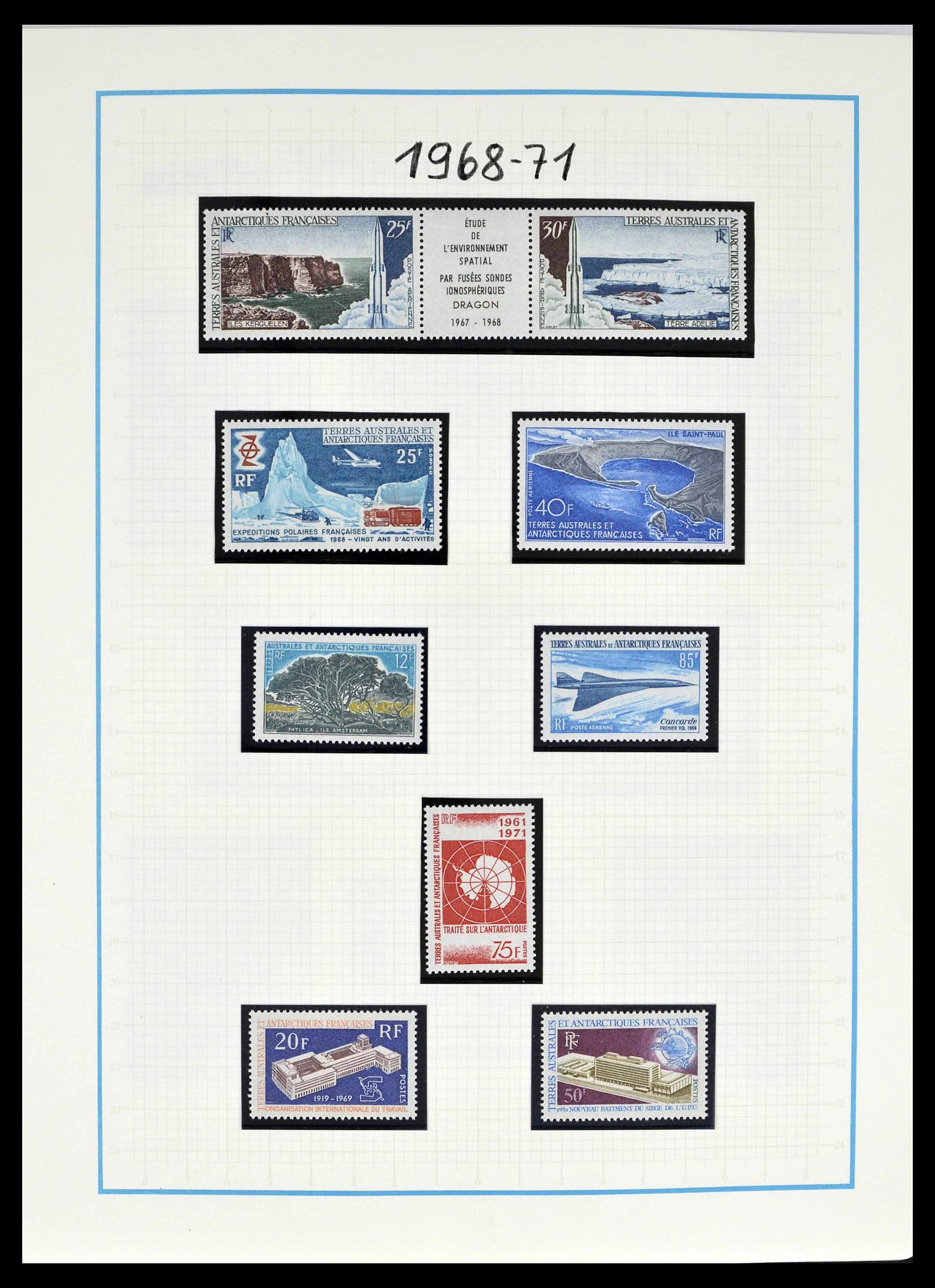 39398 0007 - Stamp collection 39398 Antarctica 1908-1984.