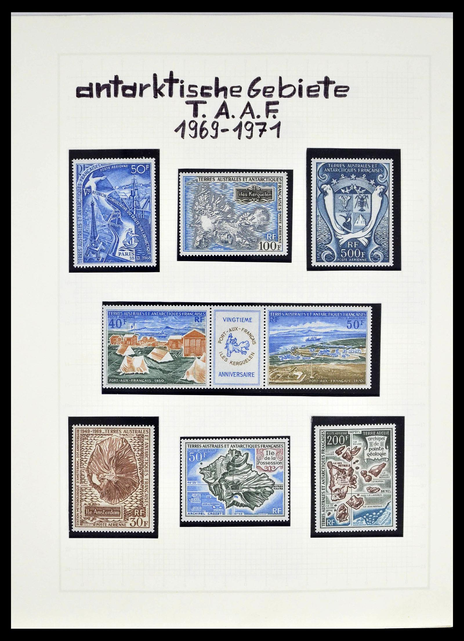 39398 0008 - Stamp collection 39398 Antarctica 1908-1984.