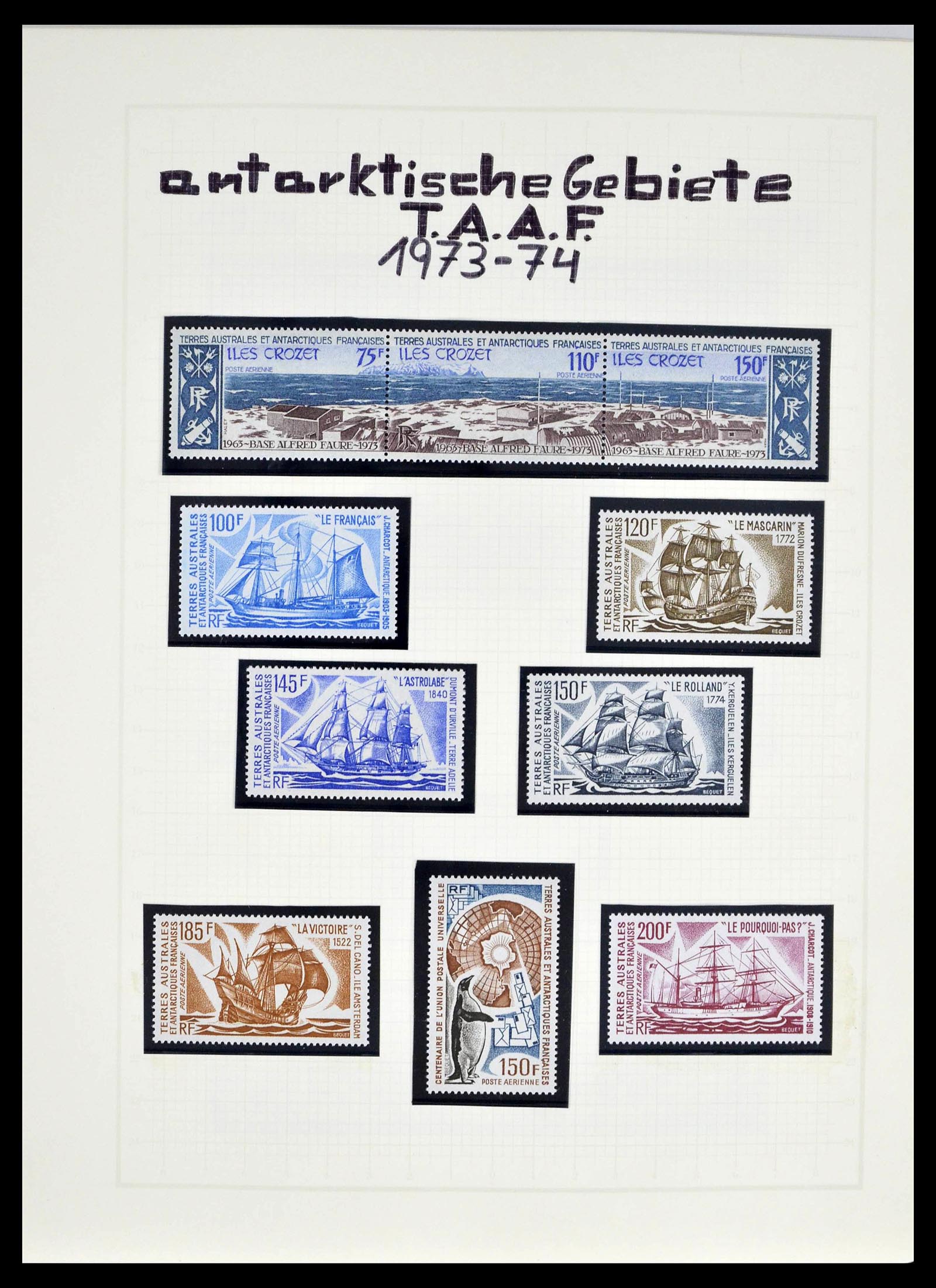 39398 0011 - Stamp collection 39398 Antarctica 1908-1984.