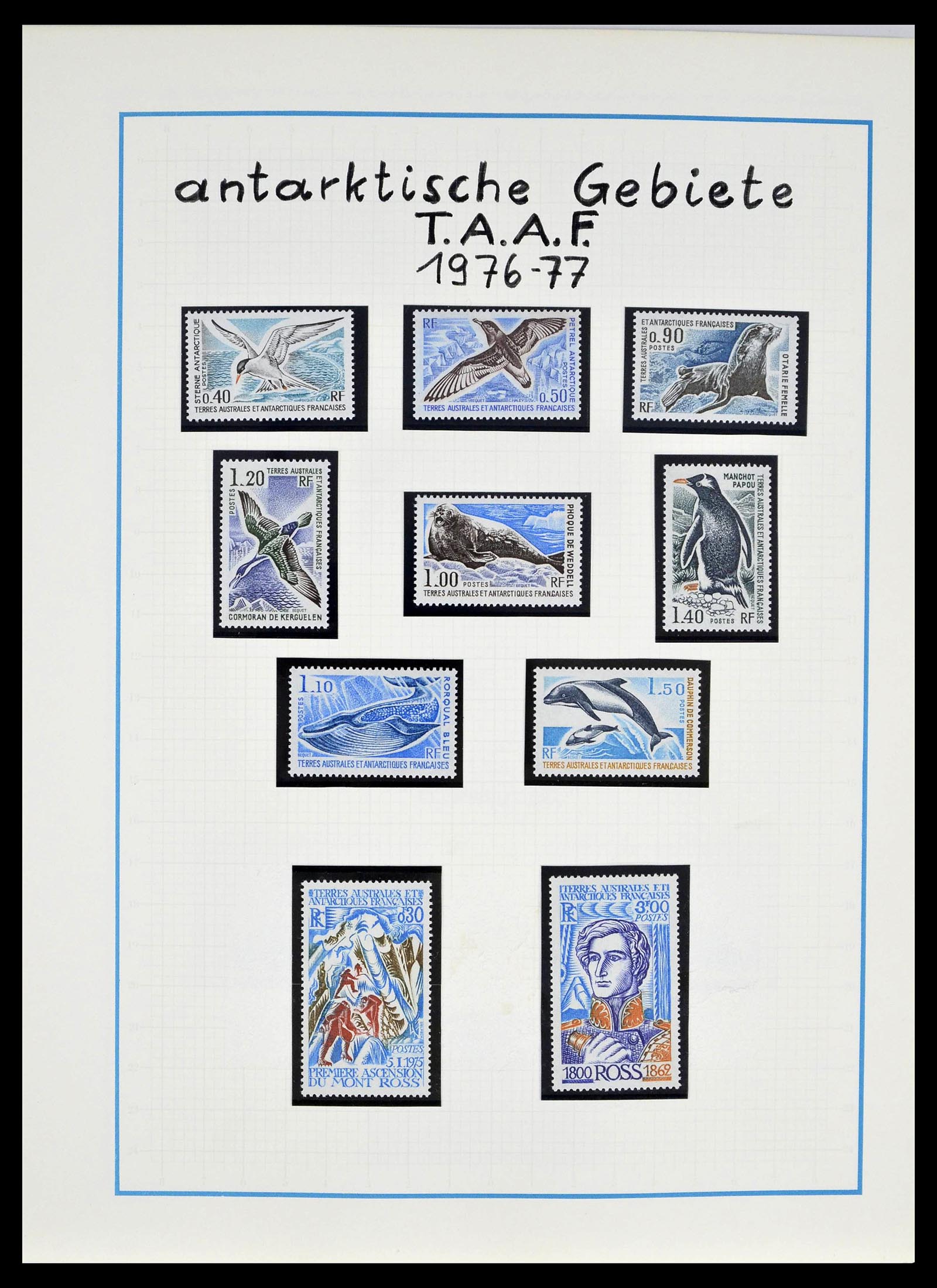 39398 0013 - Stamp collection 39398 Antarctica 1908-1984.