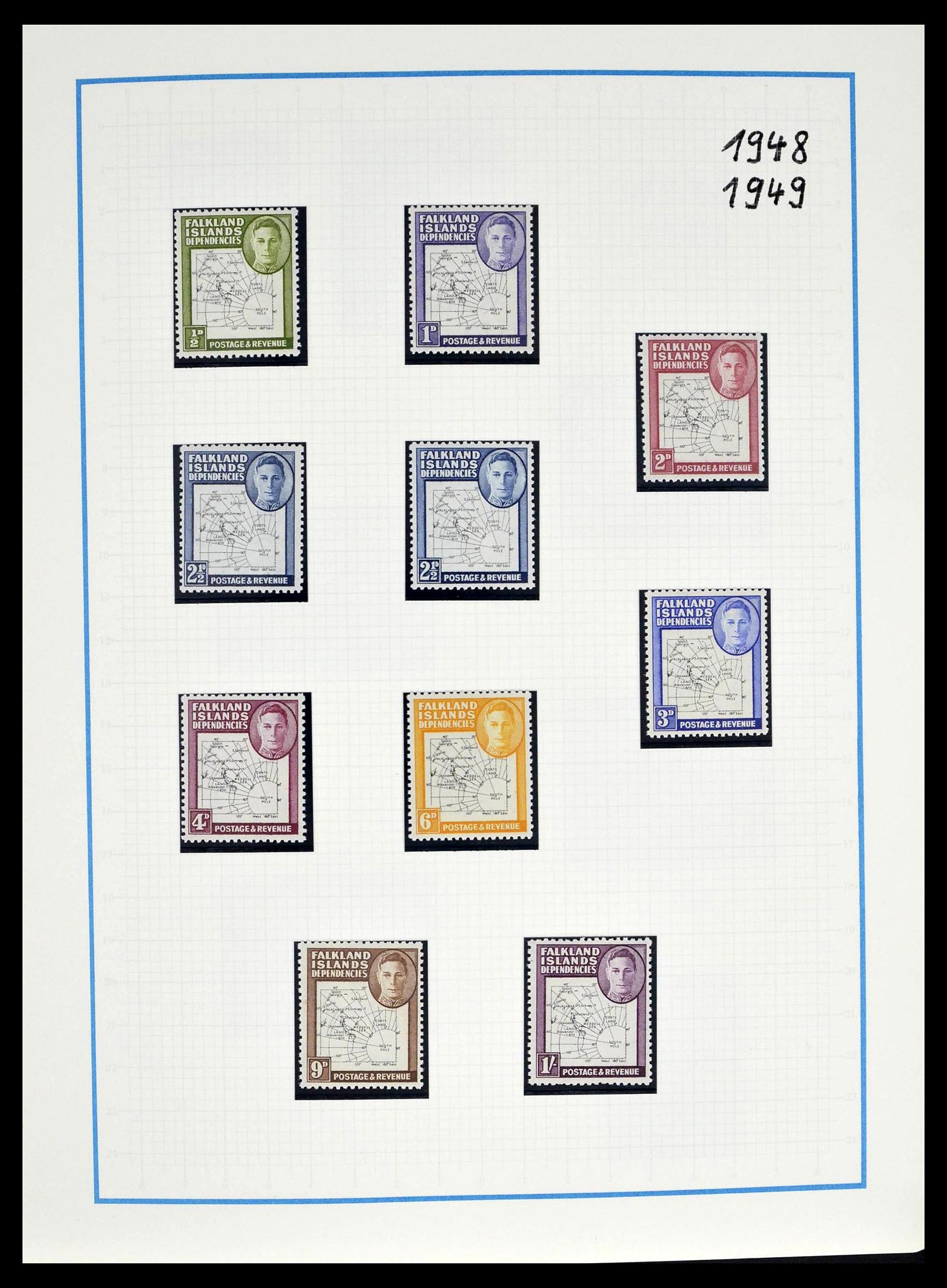 39398 0029 - Stamp collection 39398 Antarctica 1908-1984.