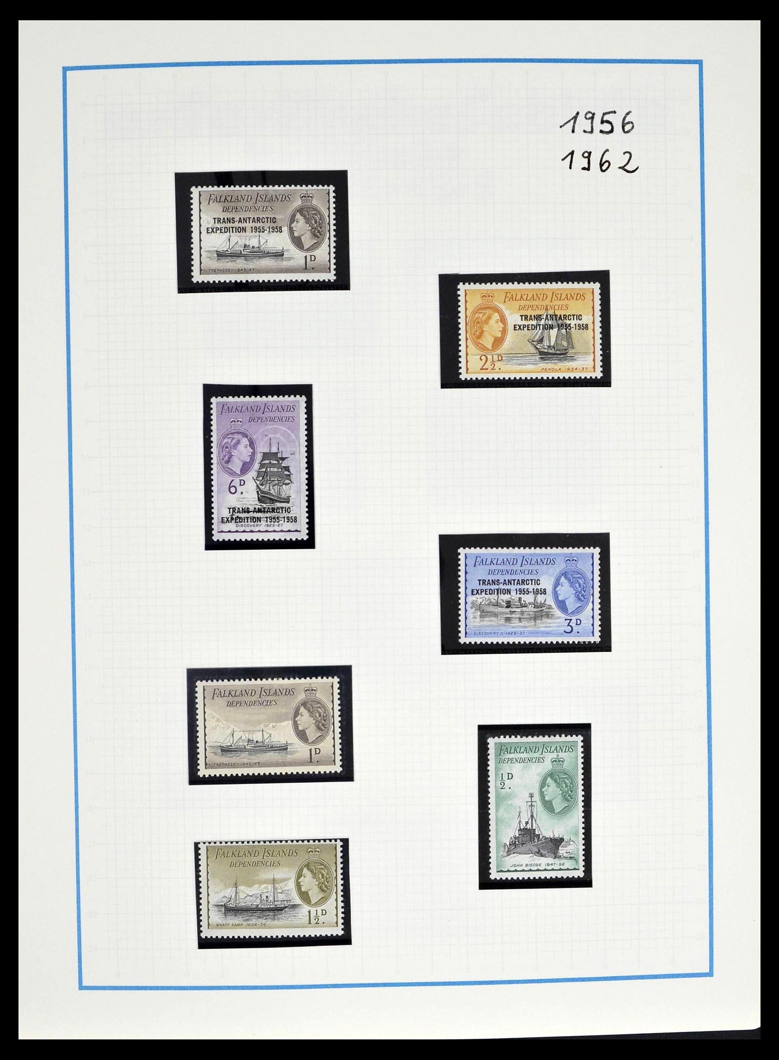 39398 0031 - Stamp collection 39398 Antarctica 1908-1984.