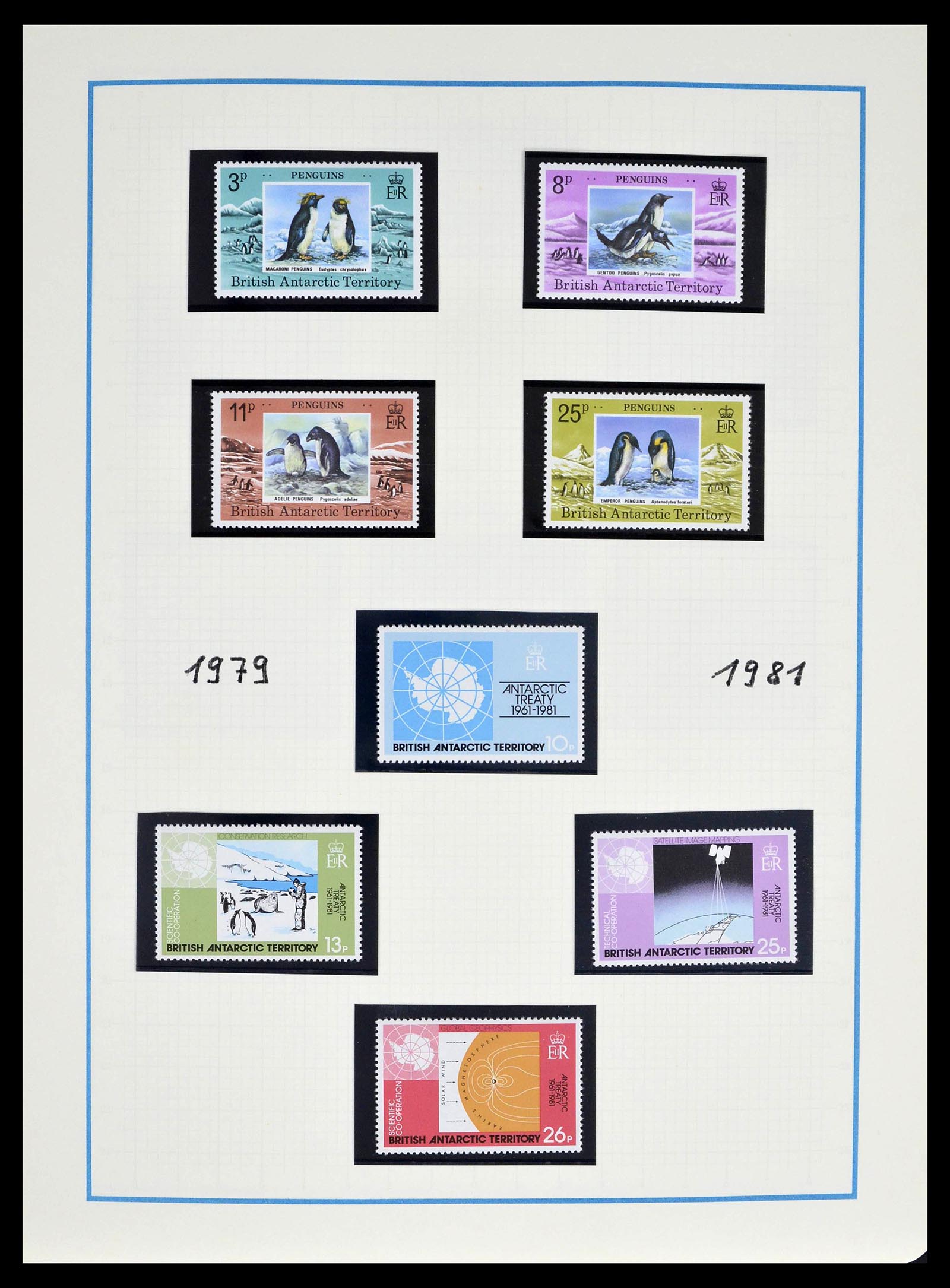 39398 0040 - Stamp collection 39398 Antarctica 1908-1984.