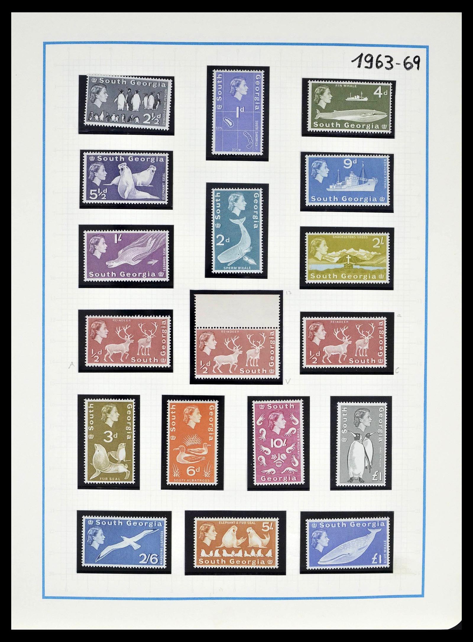 39398 0045 - Stamp collection 39398 Antarctica 1908-1984.
