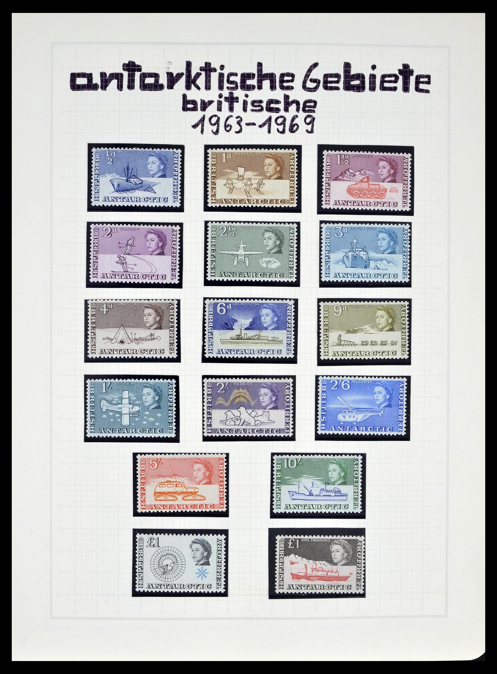 39398 0047 - Stamp collection 39398 Antarctica 1908-1984.