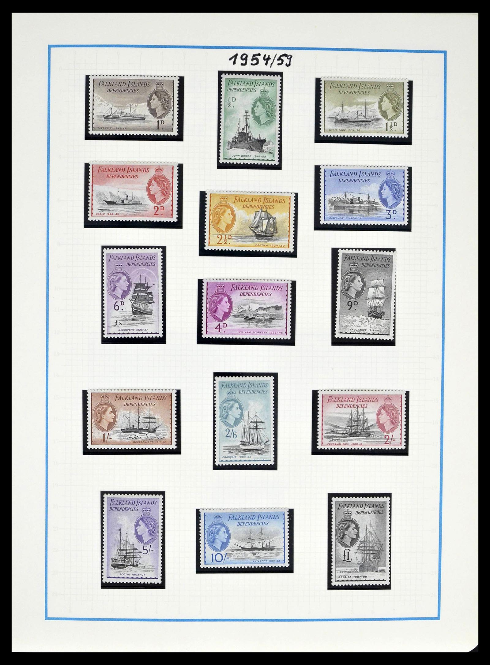39398 0048 - Stamp collection 39398 Antarctica 1908-1984.