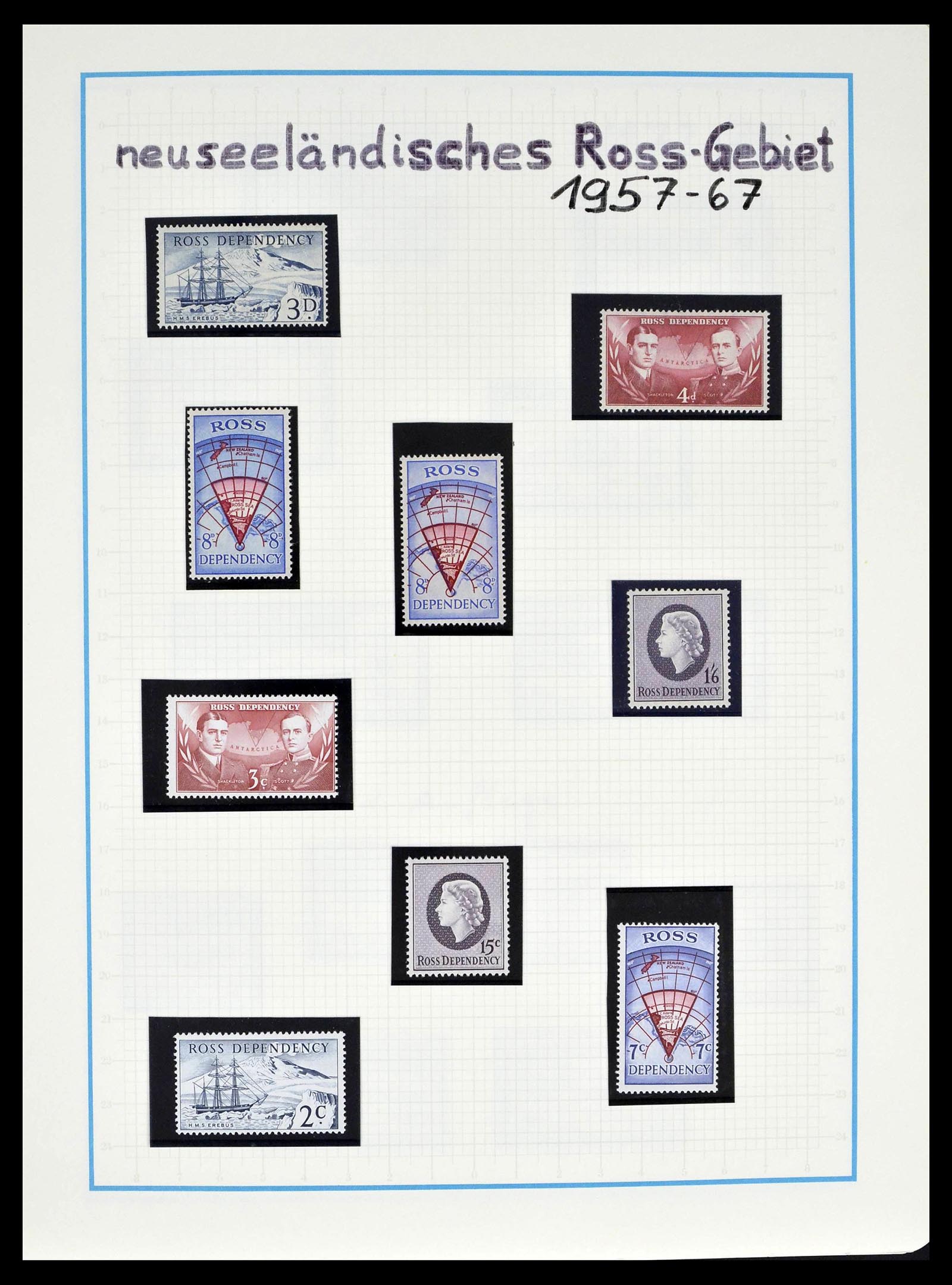 39398 0050 - Stamp collection 39398 Antarctica 1908-1984.