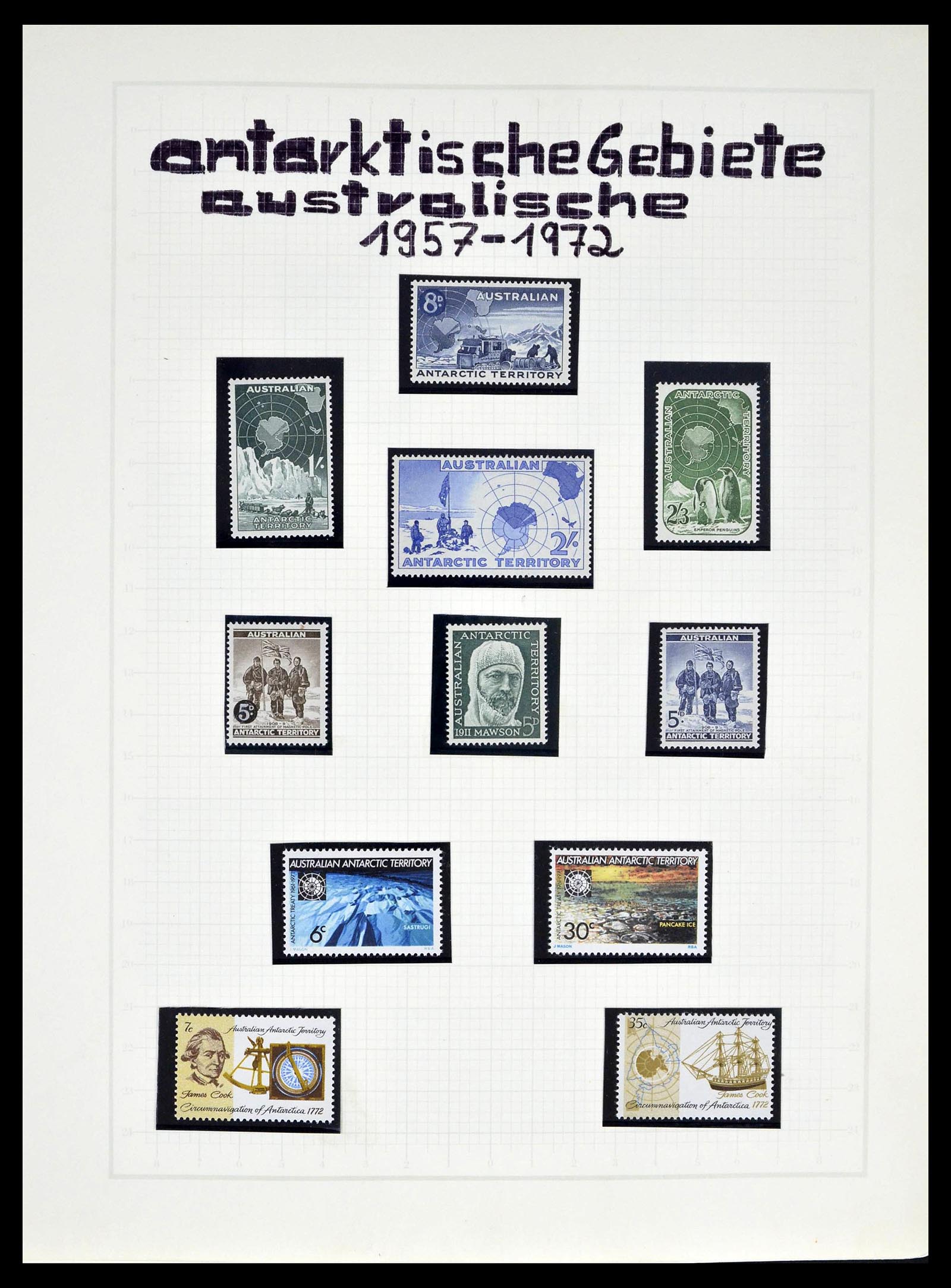 39398 0053 - Stamp collection 39398 Antarctica 1908-1984.