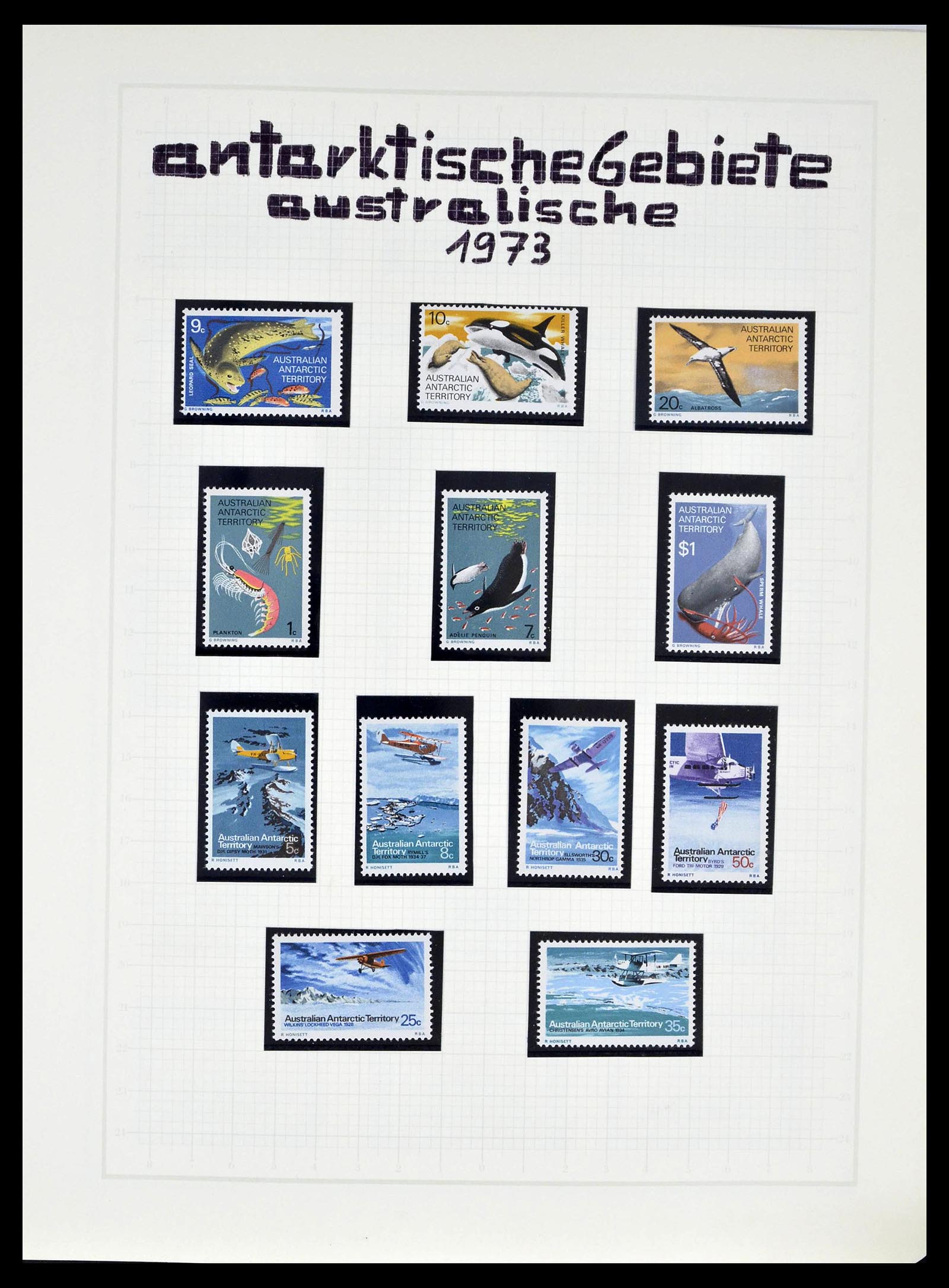 39398 0055 - Stamp collection 39398 Antarctica 1908-1984.