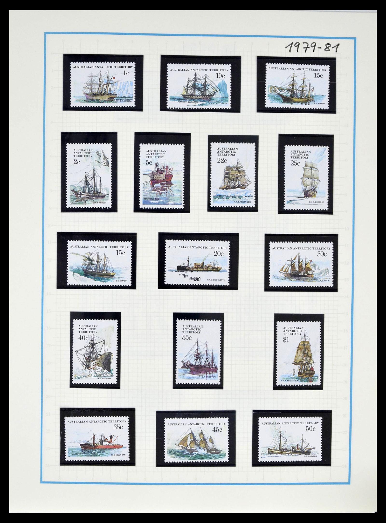 39398 0056 - Stamp collection 39398 Antarctica 1908-1984.