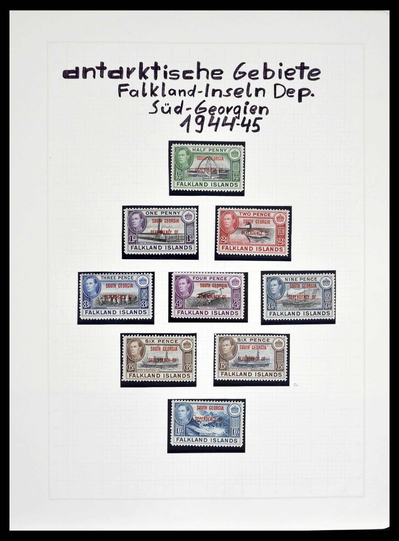39398 0058 - Stamp collection 39398 Antarctica 1908-1984.