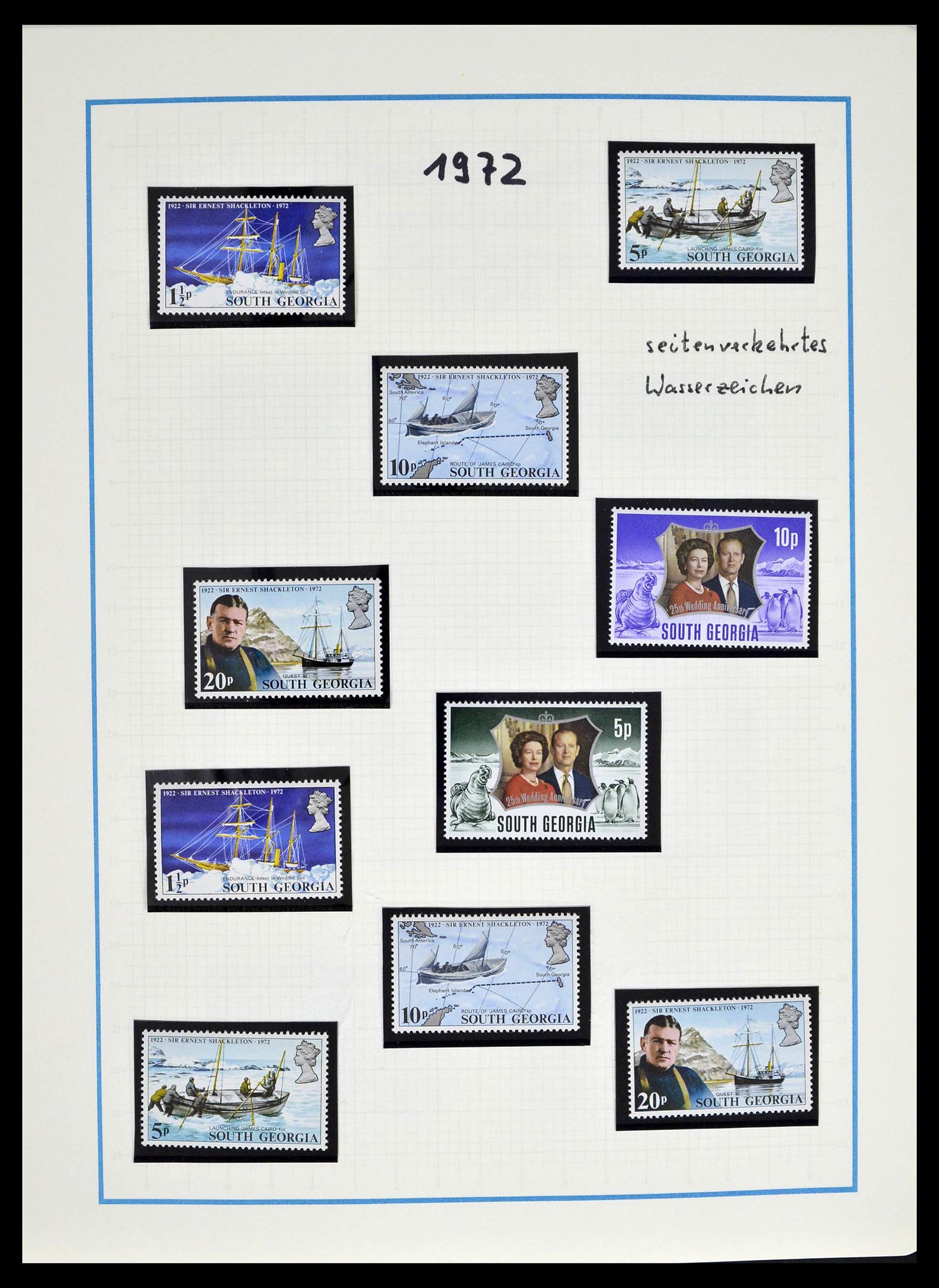 39398 0061 - Stamp collection 39398 Antarctica 1908-1984.