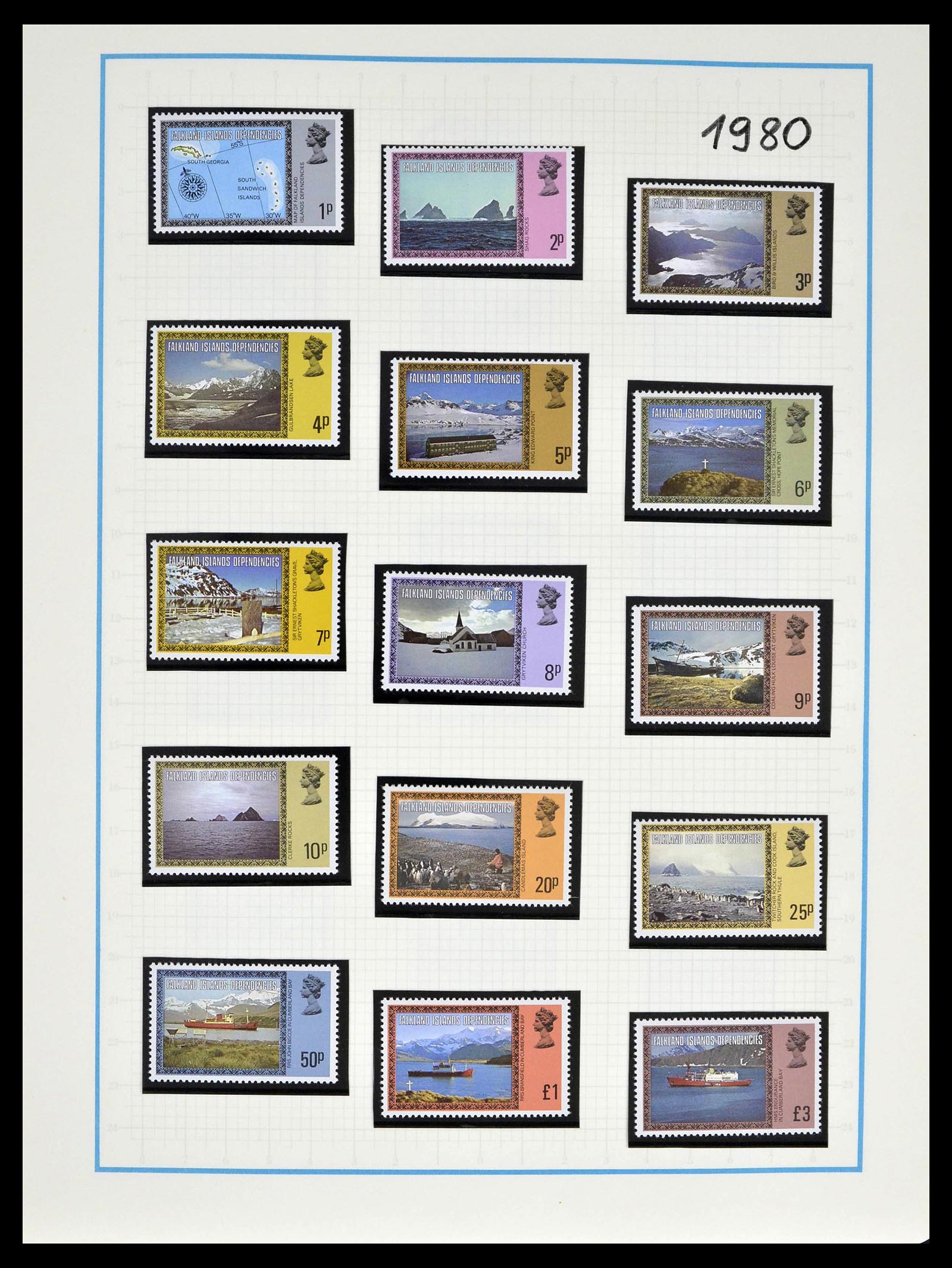 39398 0068 - Stamp collection 39398 Antarctica 1908-1984.