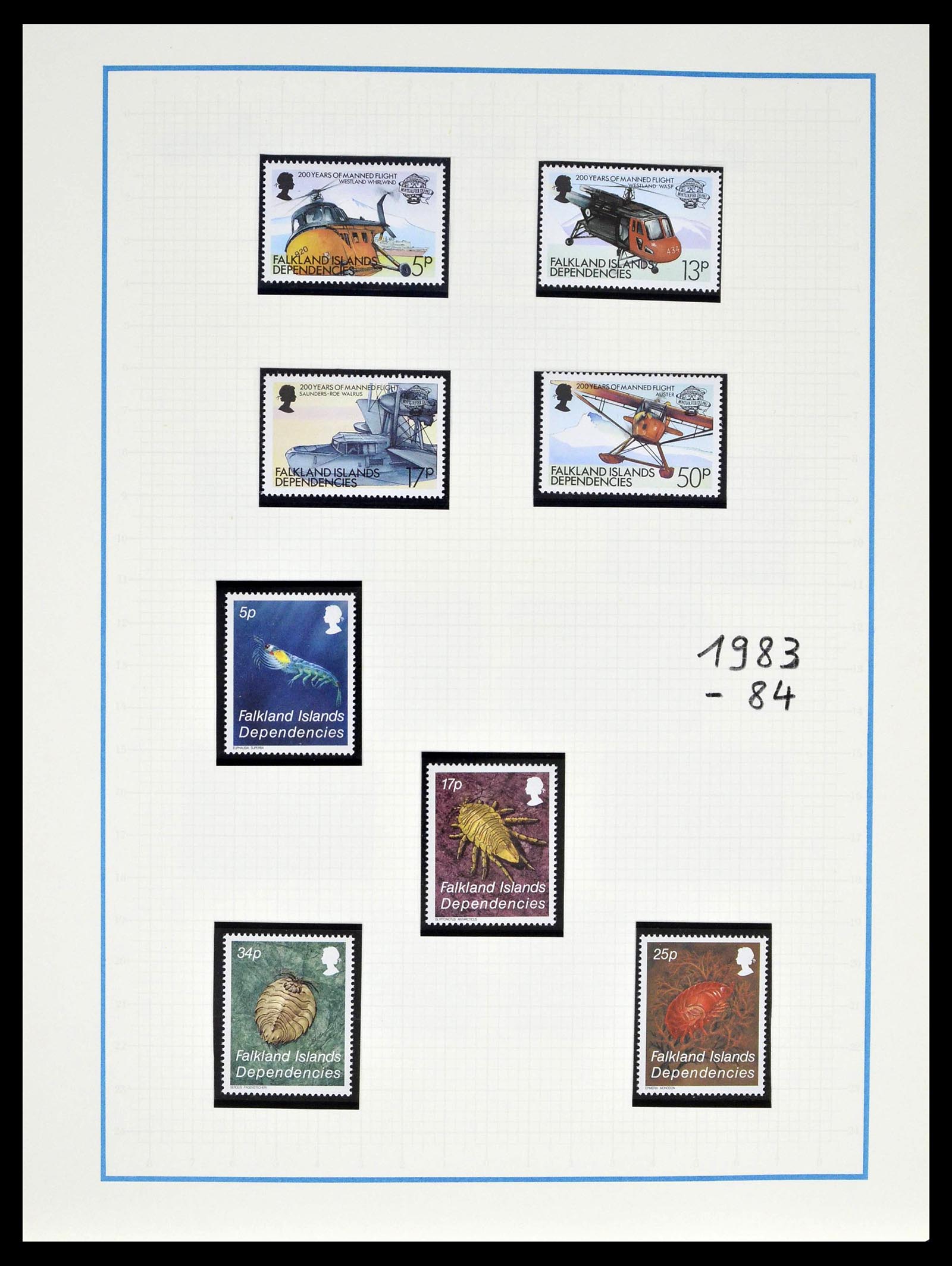 39398 0072 - Stamp collection 39398 Antarctica 1908-1984.