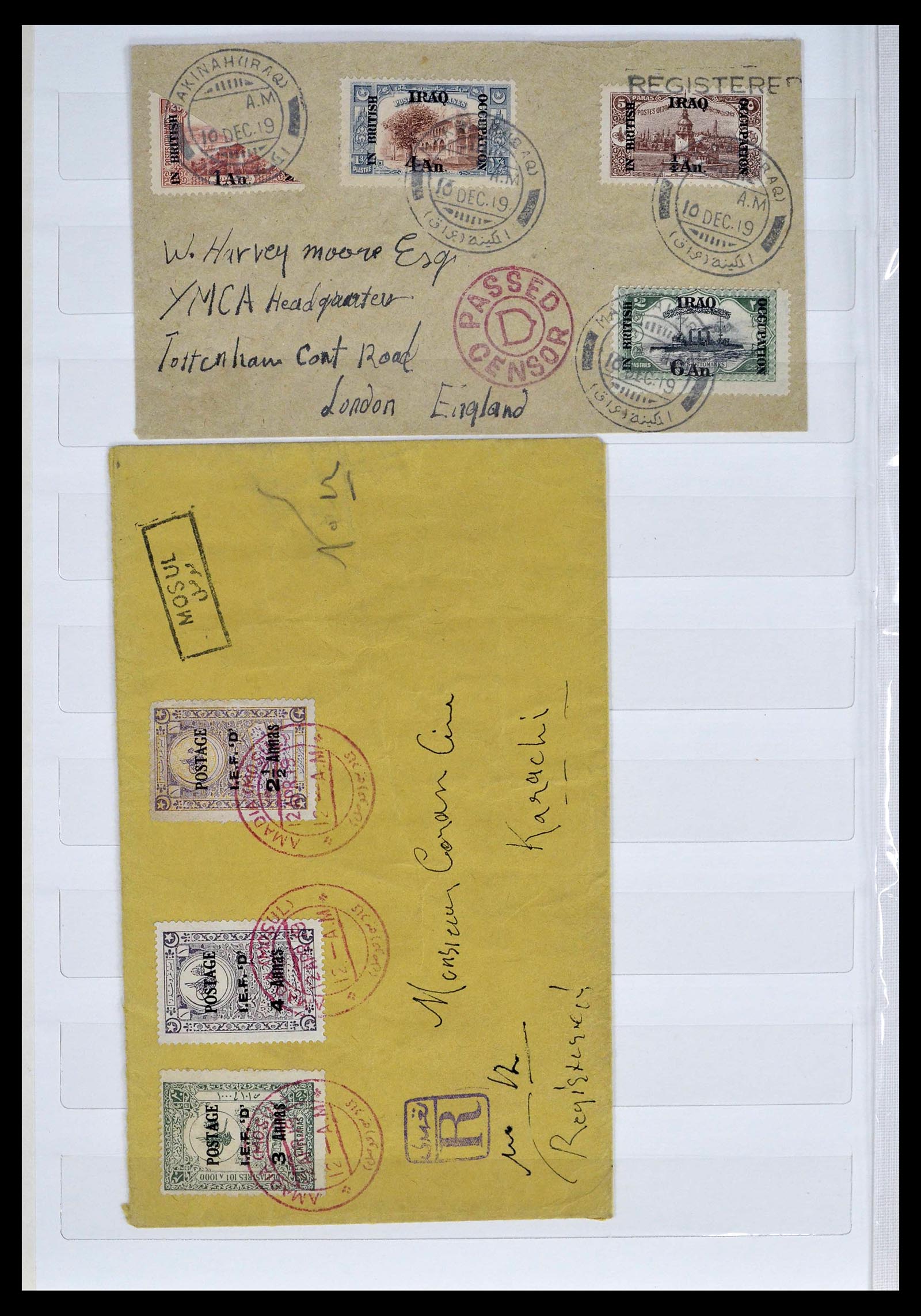 39400 0028 - Postzegelverzameling 39400 Midden Oosten 1918-1960.