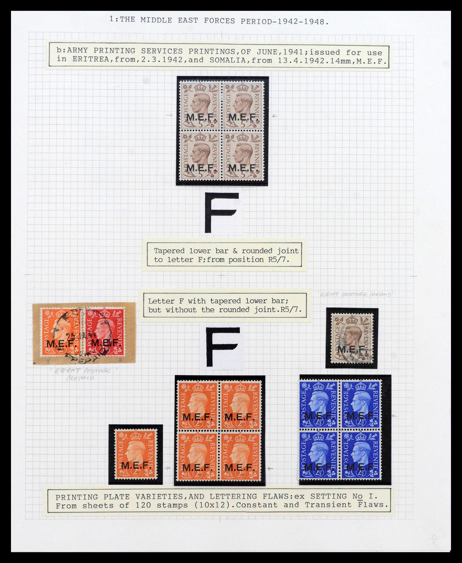 39401 0005 - Stamp collection 39401 British occupations Italian colonies 1942-1948.