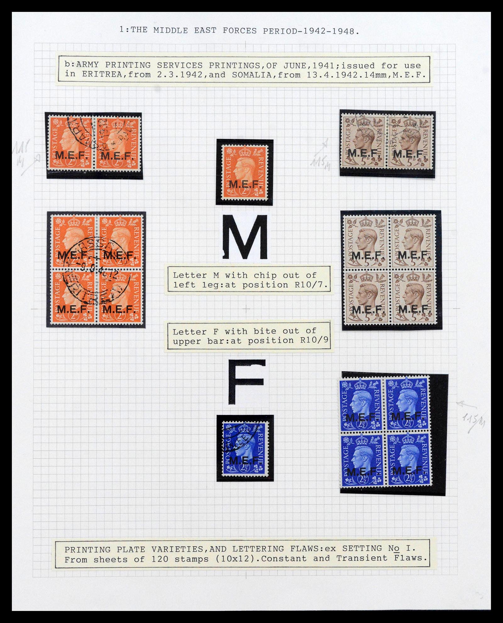 39401 0006 - Stamp collection 39401 British occupations Italian colonies 1942-1948.