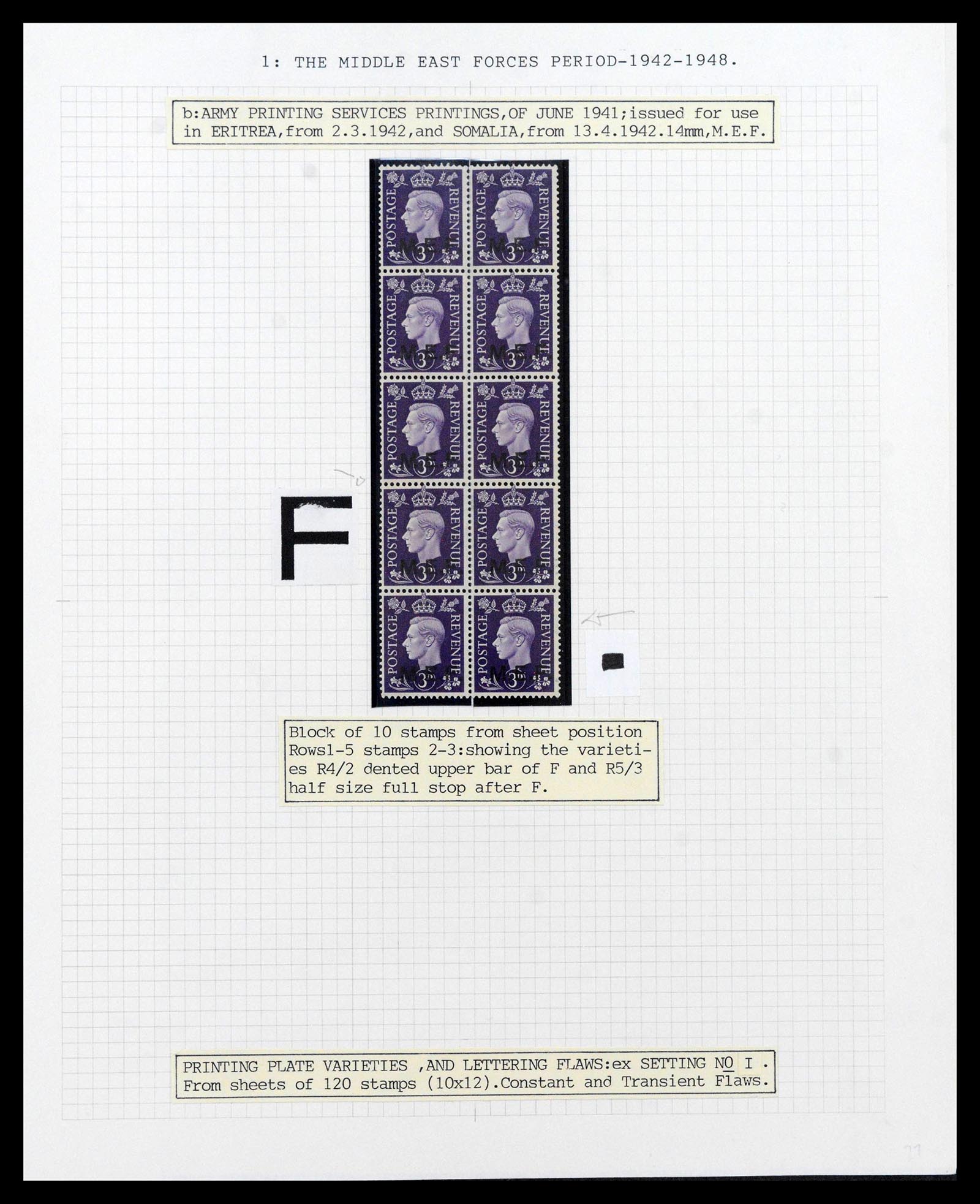 39401 0008 - Stamp collection 39401 British occupations Italian colonies 1942-1948.