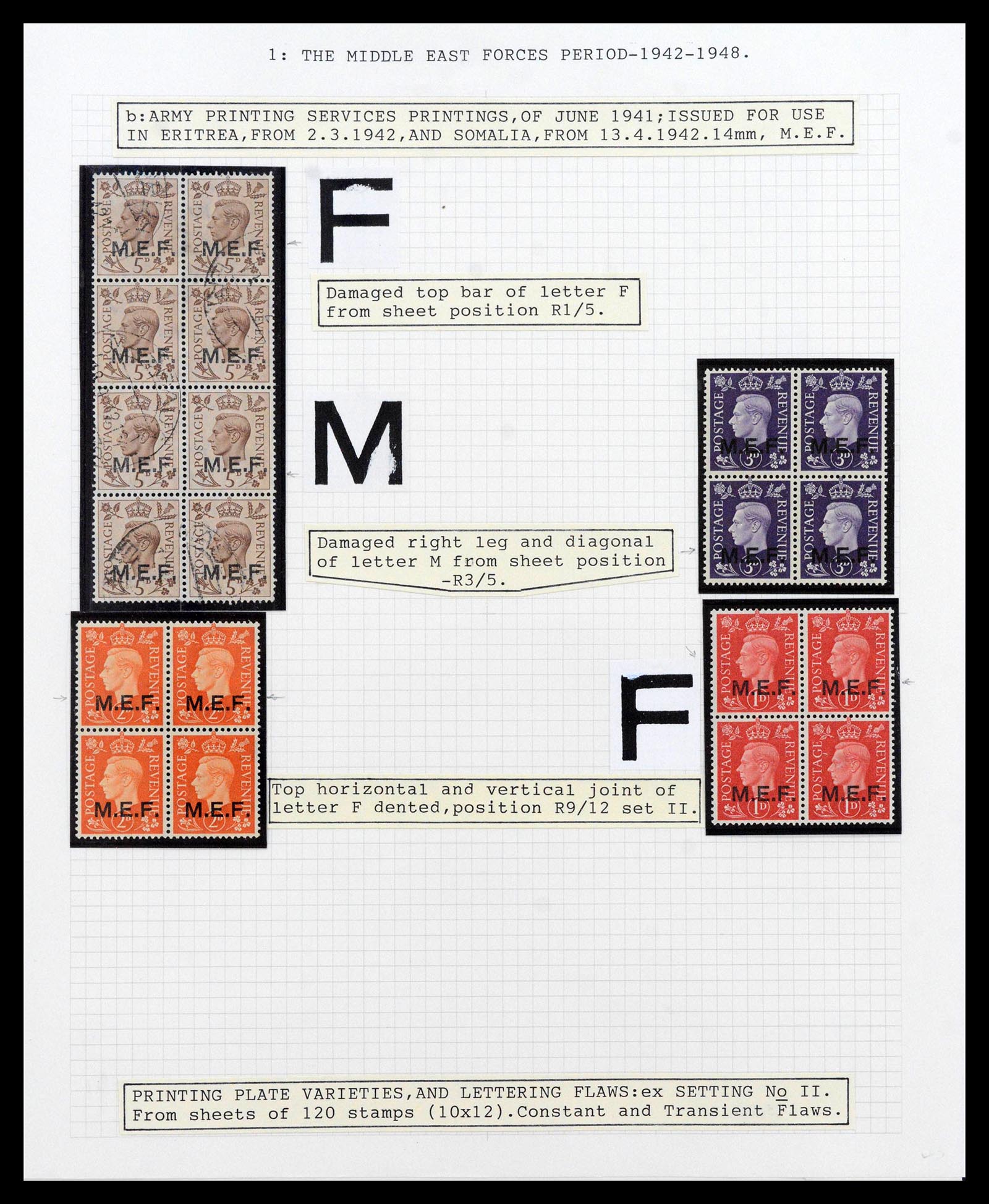 39401 0011 - Stamp collection 39401 British occupations Italian colonies 1942-1948.