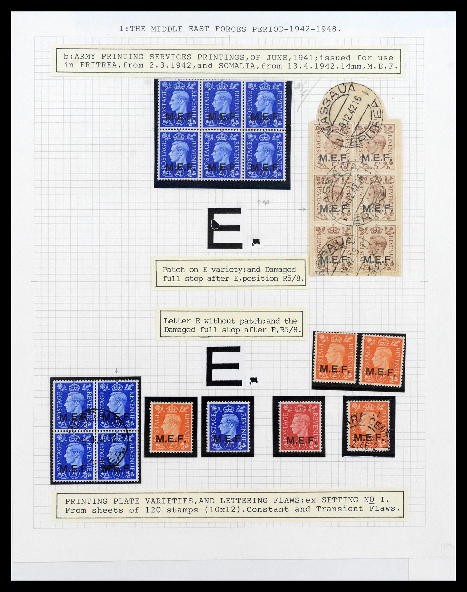 39401 0012 - Stamp collection 39401 British occupations Italian colonies 1942-1948.