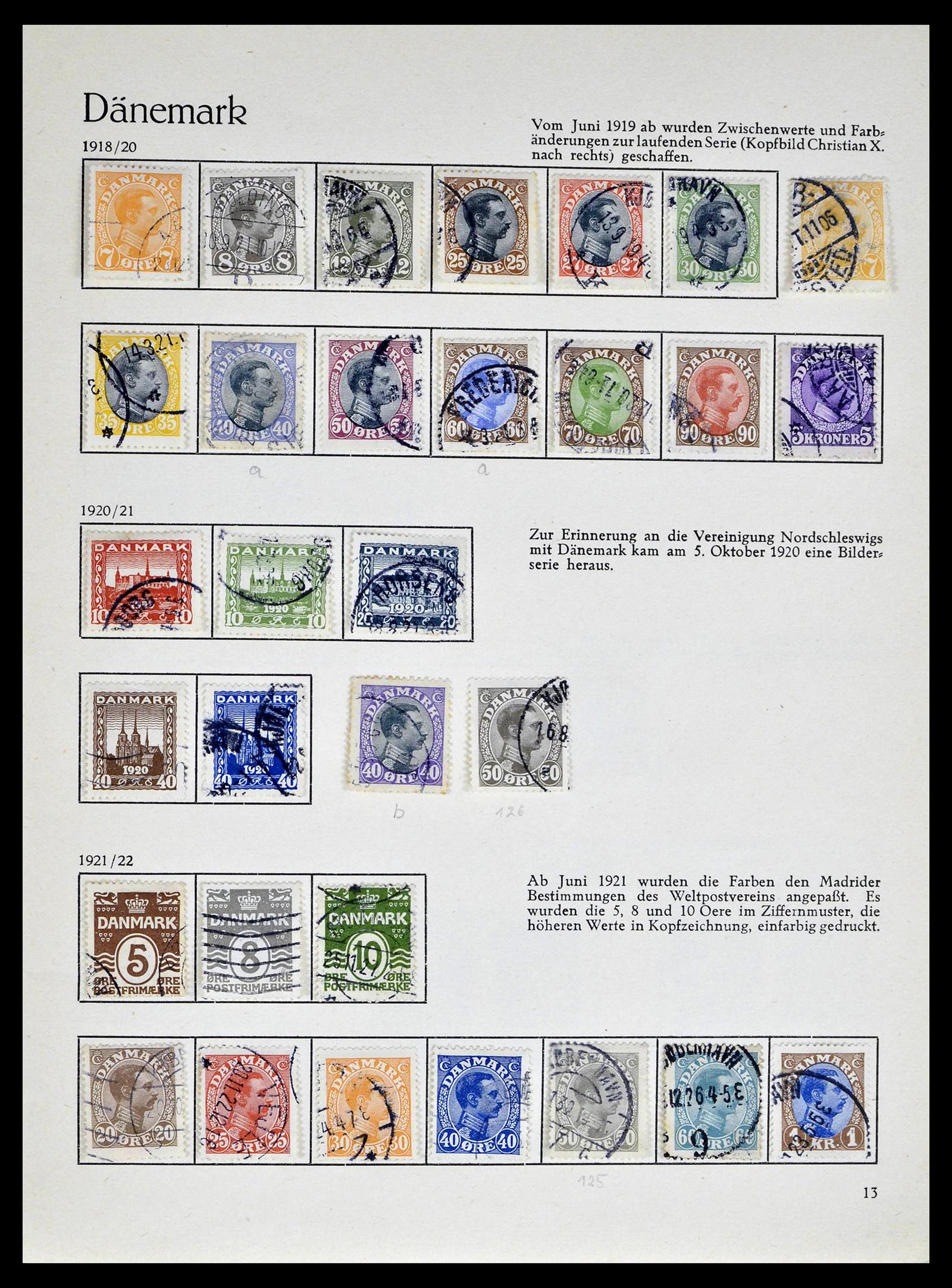 39407 0006 - Postzegelverzameling 39407 Denemarken 1851-1969.